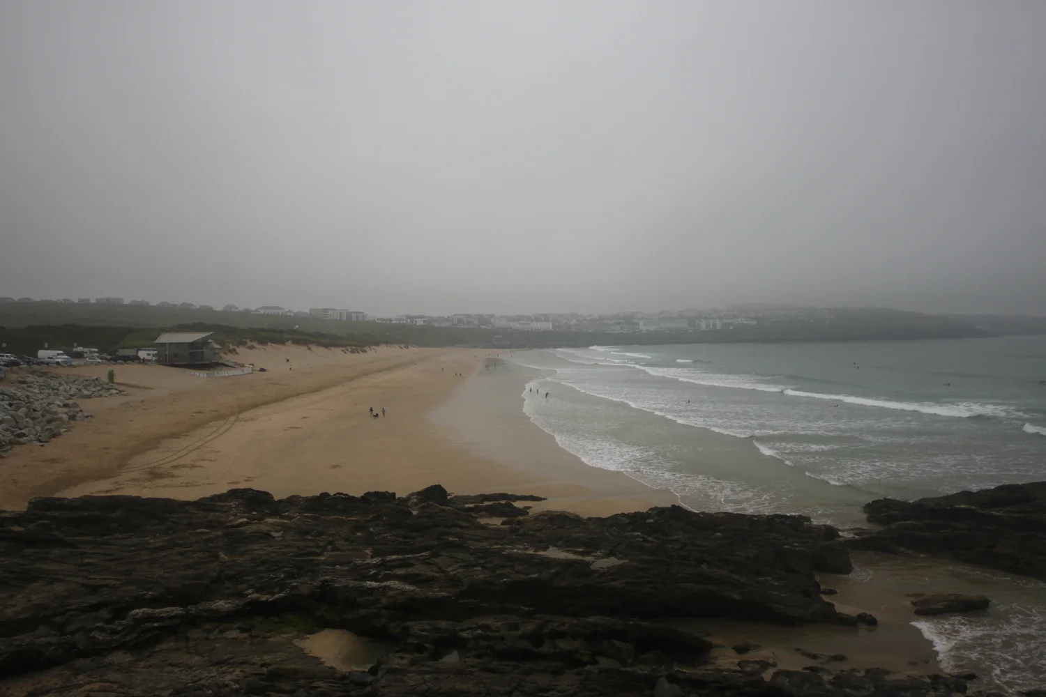 murky fistral beach