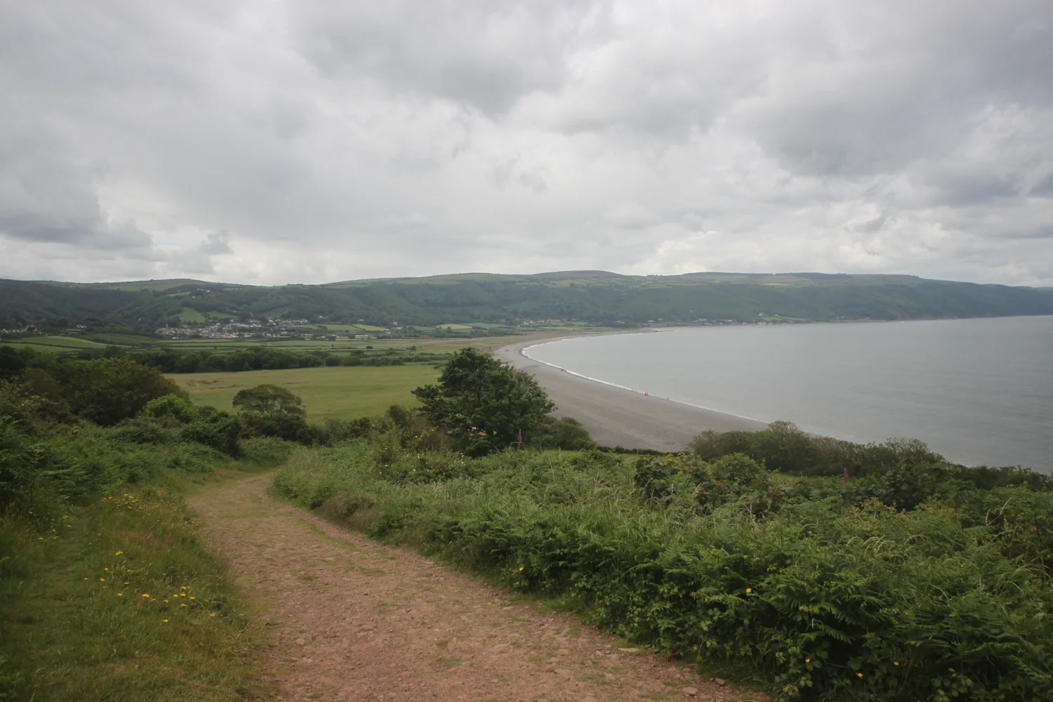 view over porlock ridge