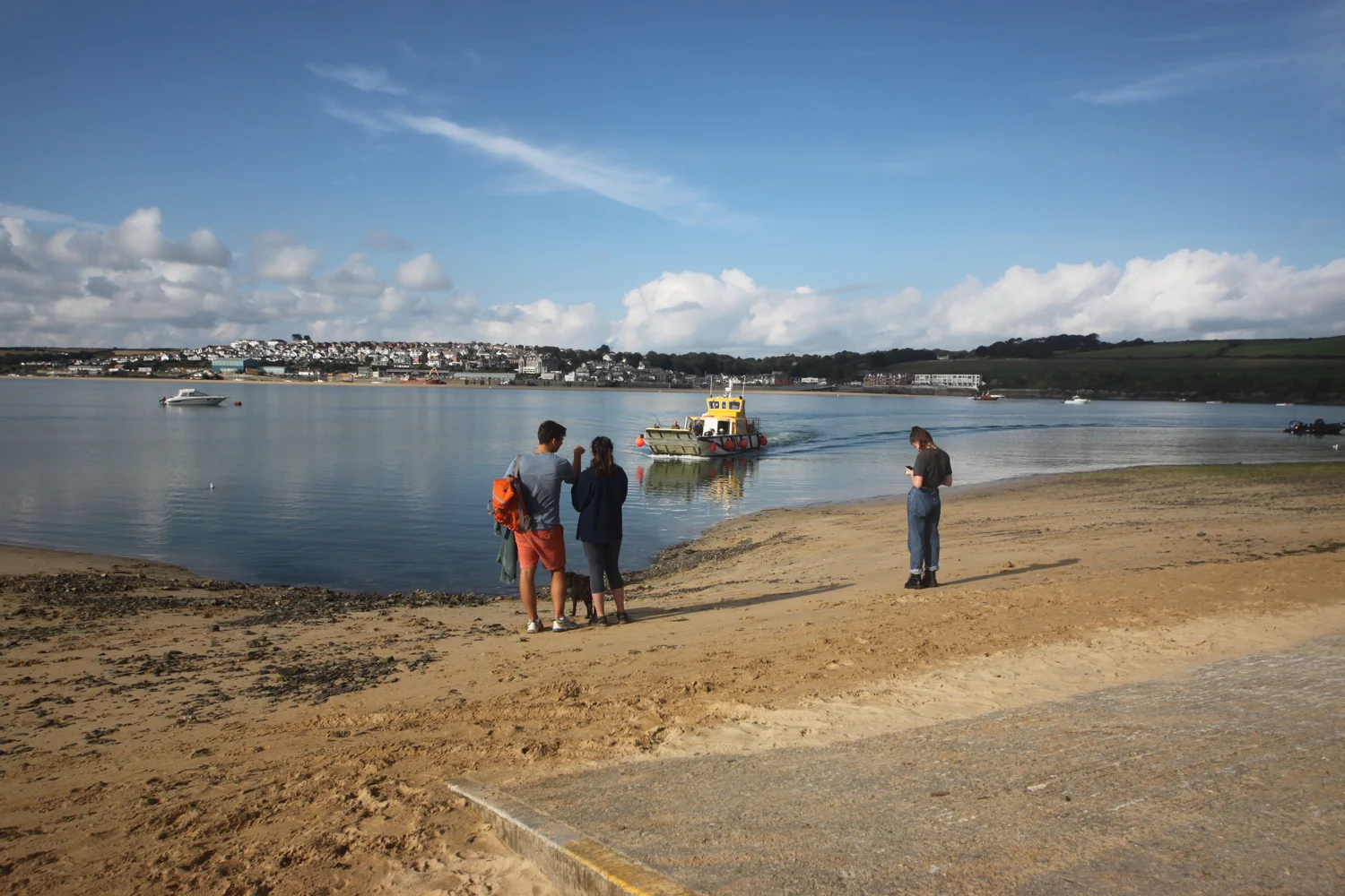 approaching ferry
