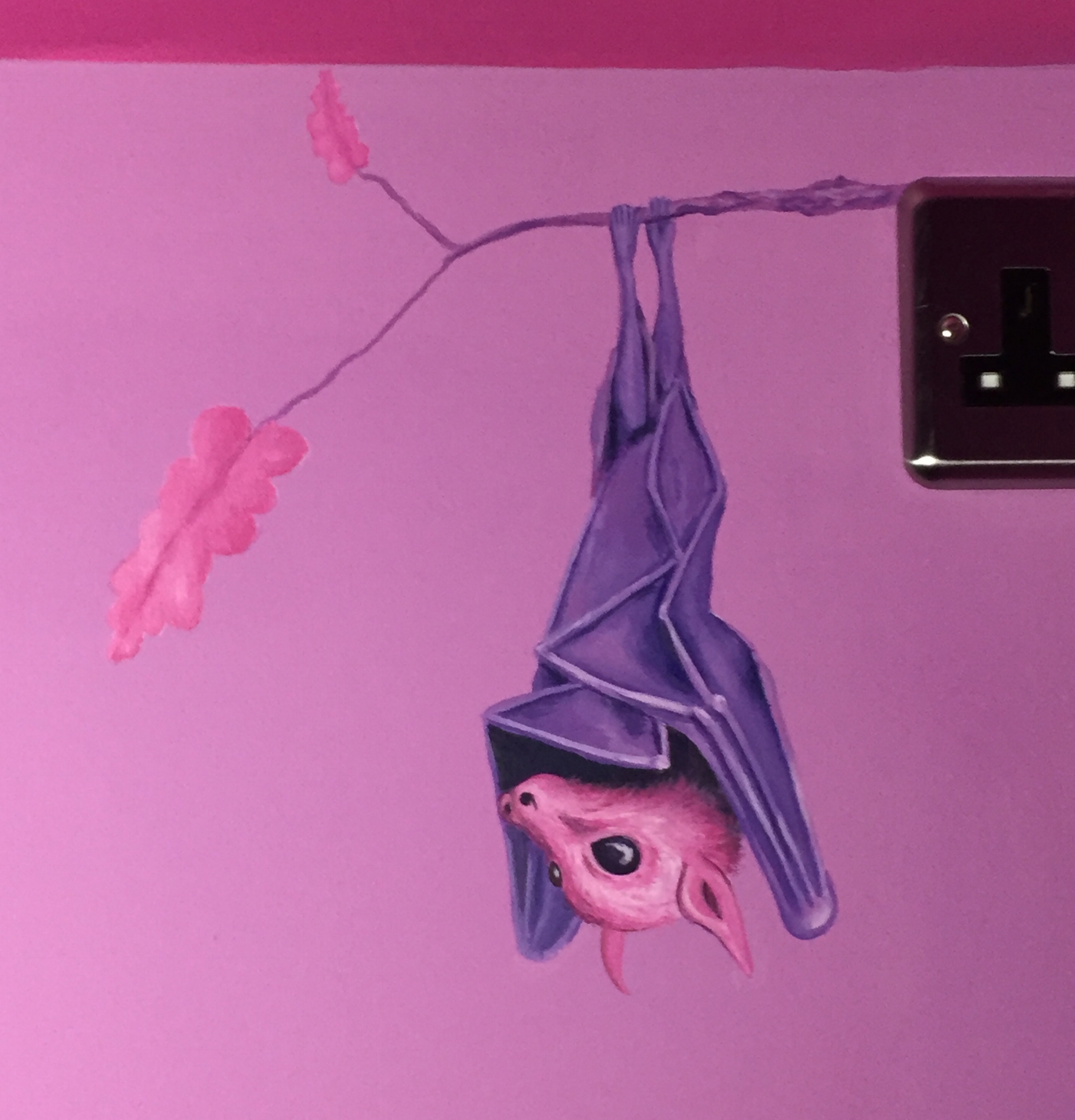 Pink Bedroom Murals 