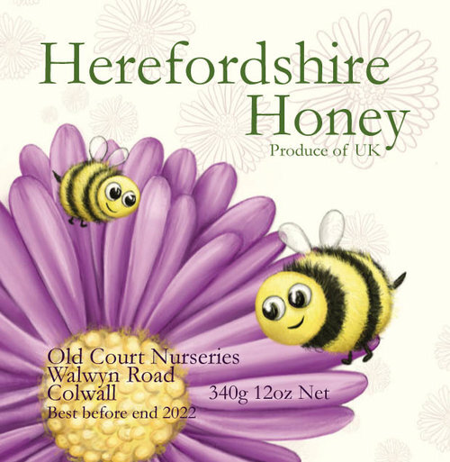 Honey Label Illustration