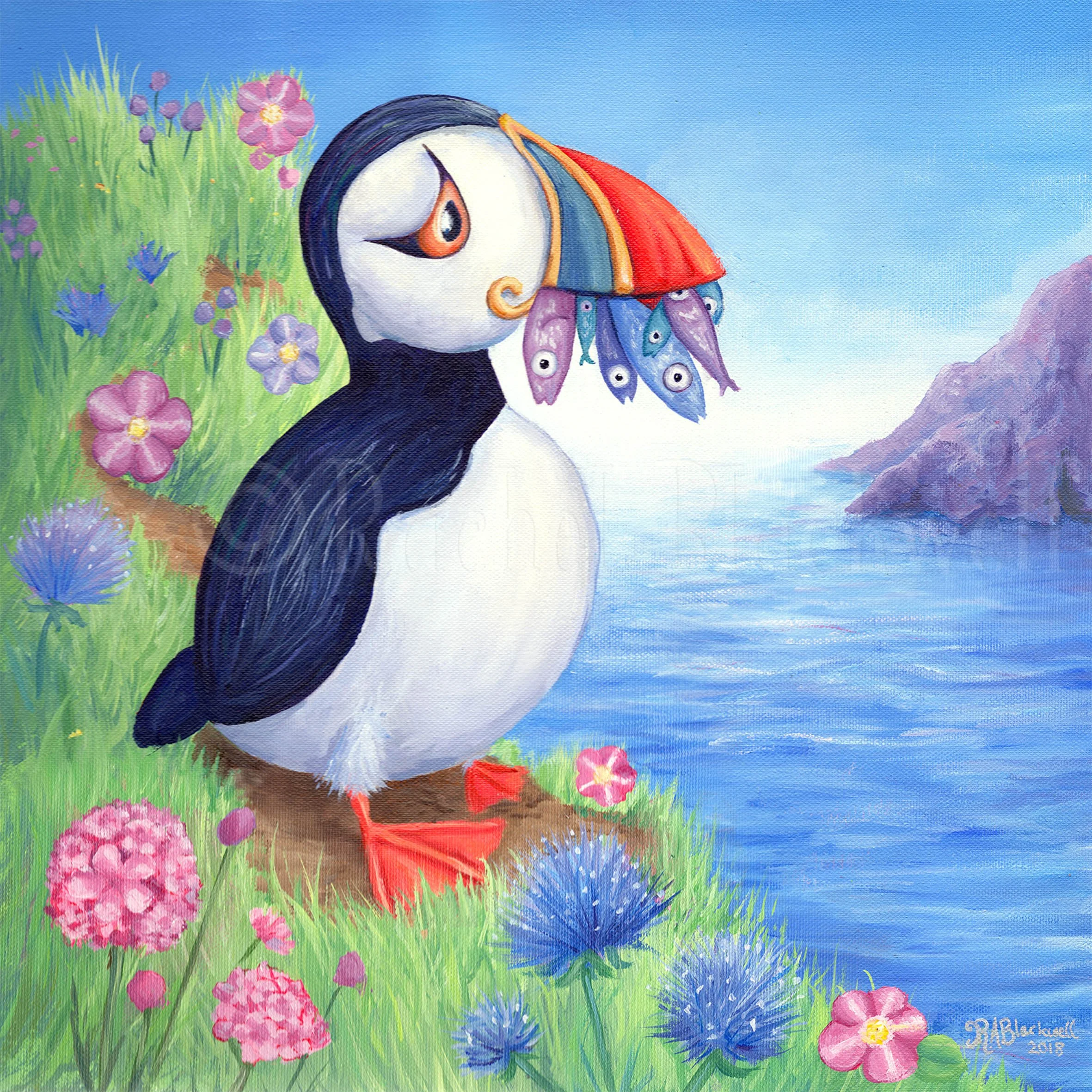 A Puffin's Picnic -wm.jpg