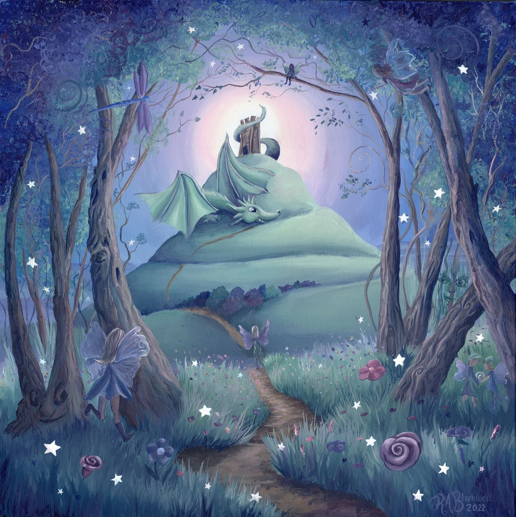 Glastonbury tor, dragon, hill, fairy, Glastonbury dragon,