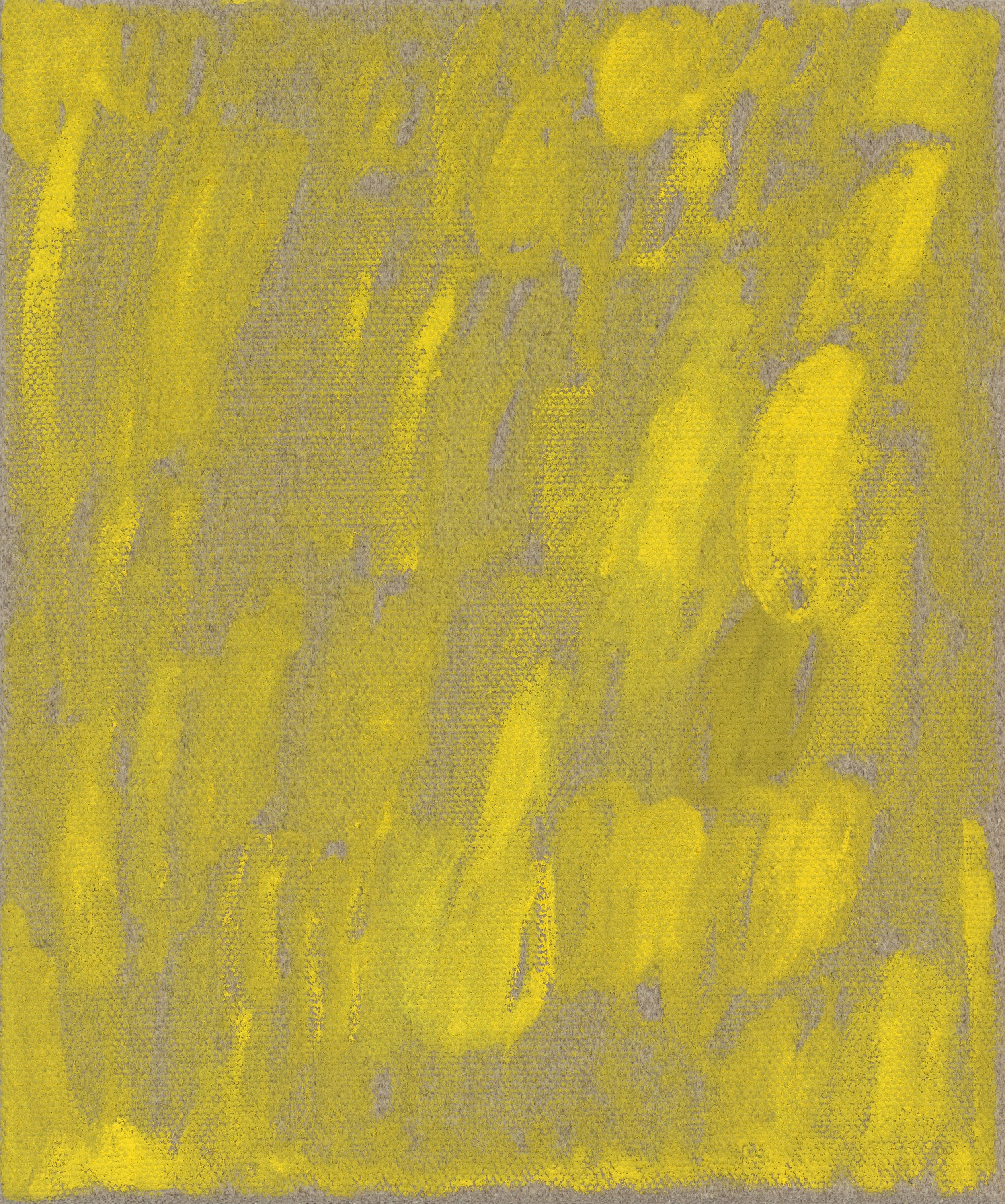 Eleanor Louise Butt, ‘I watched my family hanging the hessian on the walls’, oil on linen, 2017, 31 x 26cm. Photo by Matthew Stanton.
