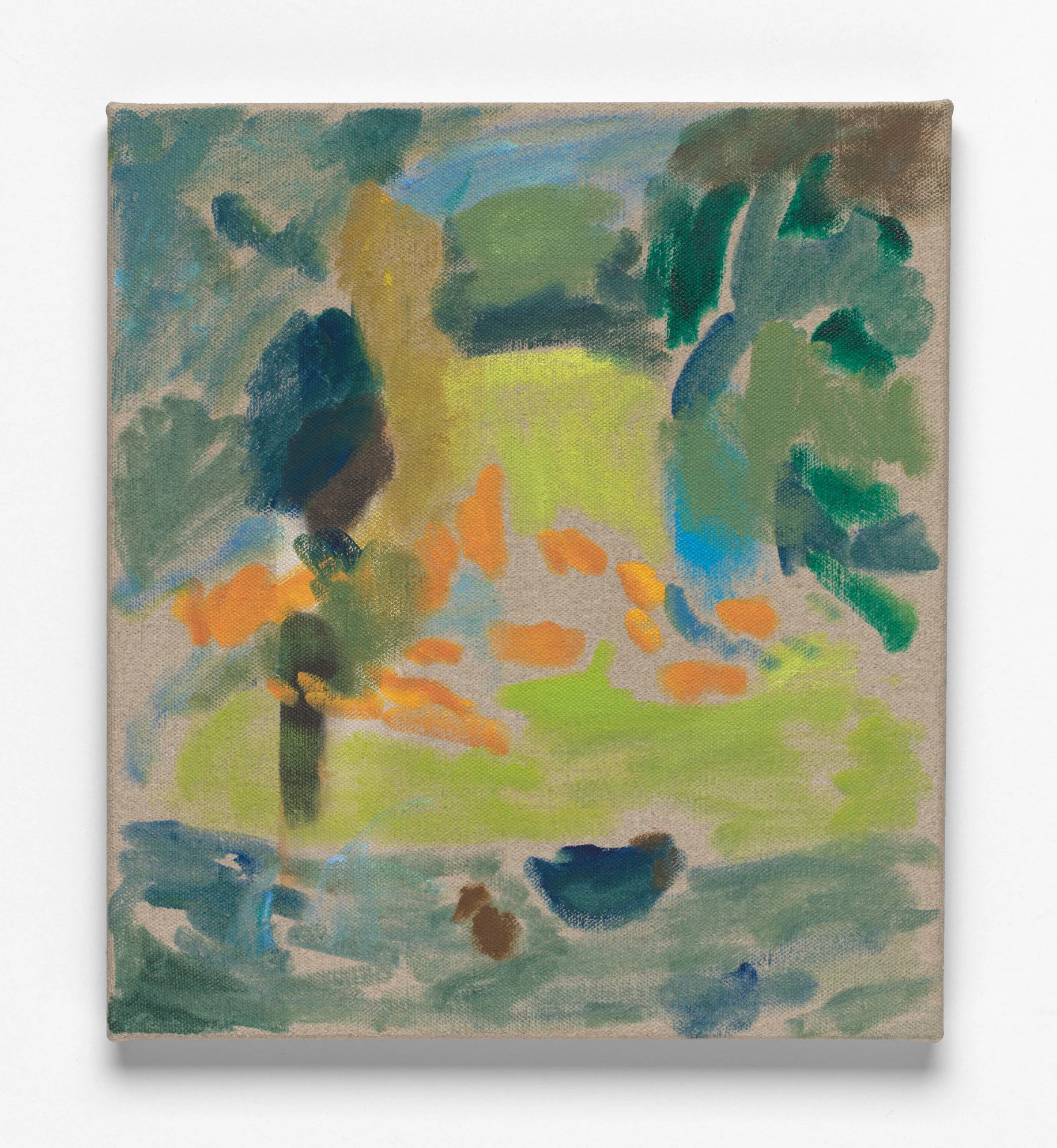 After L’Été 10, (the first), Oil on Linen, 46 x 41cm, 2018. Photograph by Matthew Stanton.