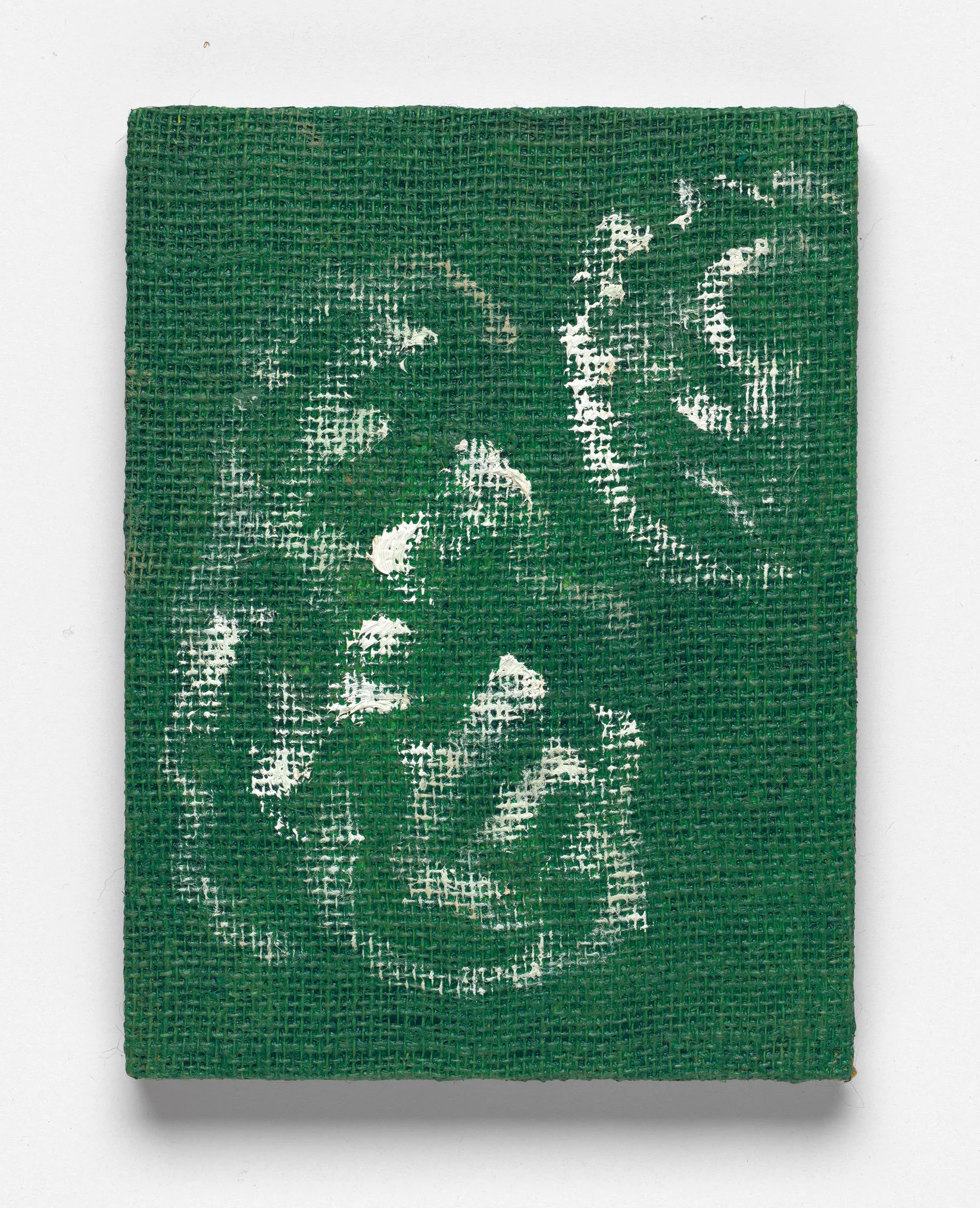 After L’Été 1 (green), Oil on Hessian on Board, 30 x 23cm, 2018. Photograph by Matthew Stanton.