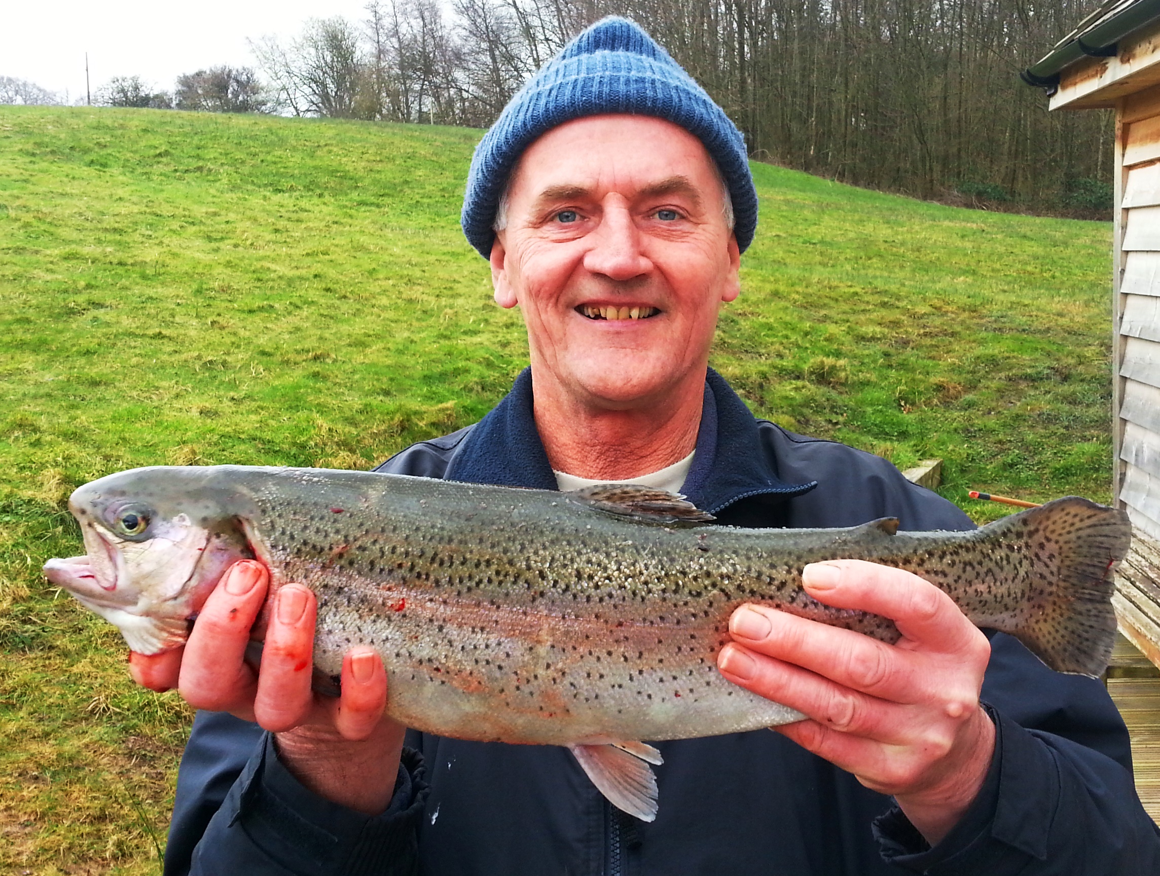Frank James from Worthing bagged a beautiful 4lb 4oz rainbow