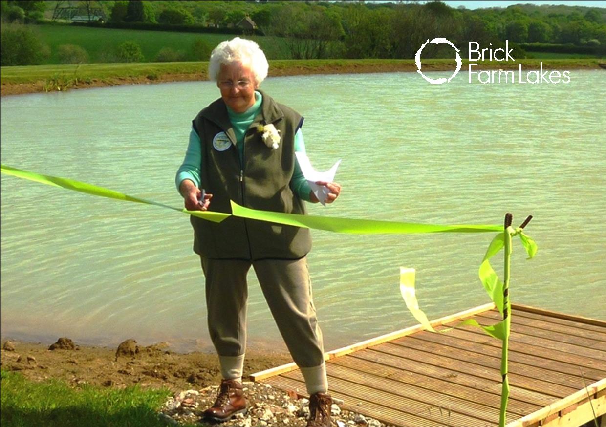 Mary Carden, Secretary of the EDFFC officially opening the new Stag Lake