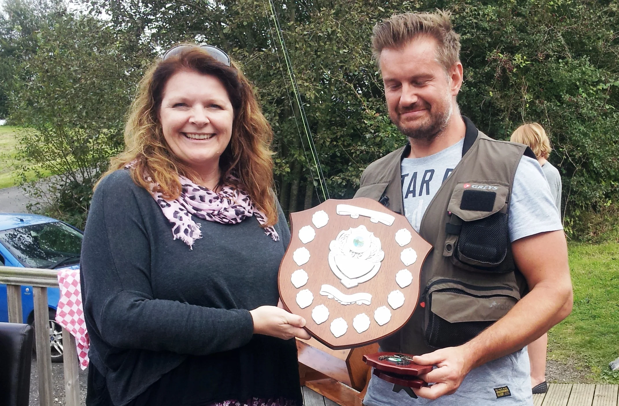 Gary Hunt largest bag winner of St Michael's Hospice charity day 2014
