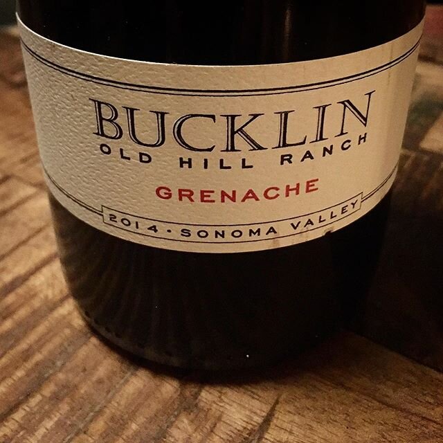 Only 118 cases produced. 
Bucklin Grenache, now on our feature board . Planted in 1885, California&rsquo;s oldest.