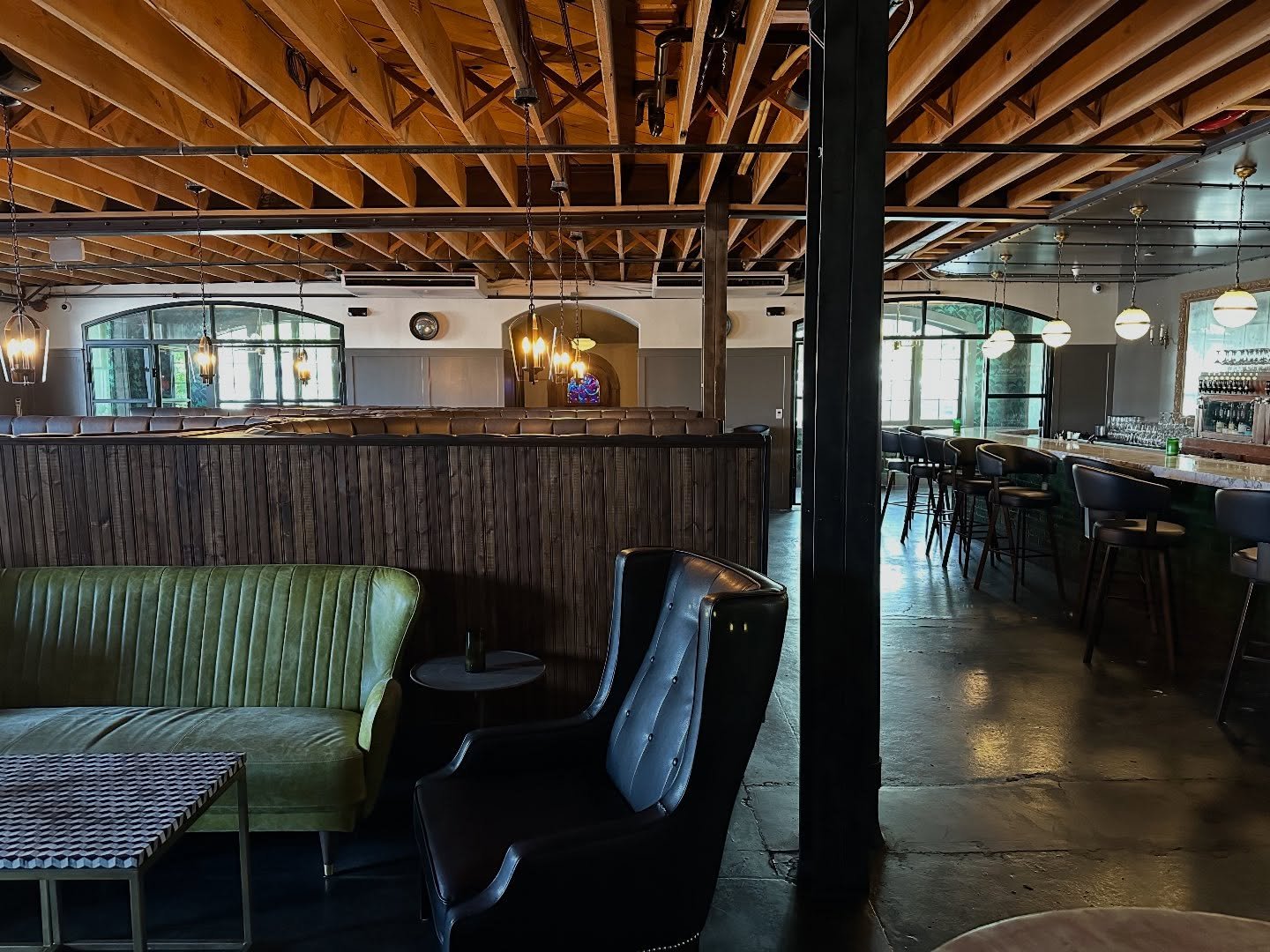 Joist lines and fine wines 😍! Open from 5pm. Cheers!🍷
