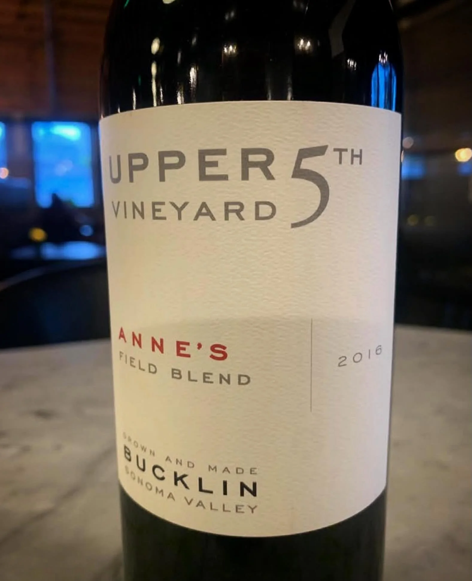 Look closely: it says 2016 and it&rsquo;s superb. We were able to secure two cases from the generous Mr. Will Bucklin. Come for a sip while it lasts; we&rsquo;re open every night from 5pm! 🍷