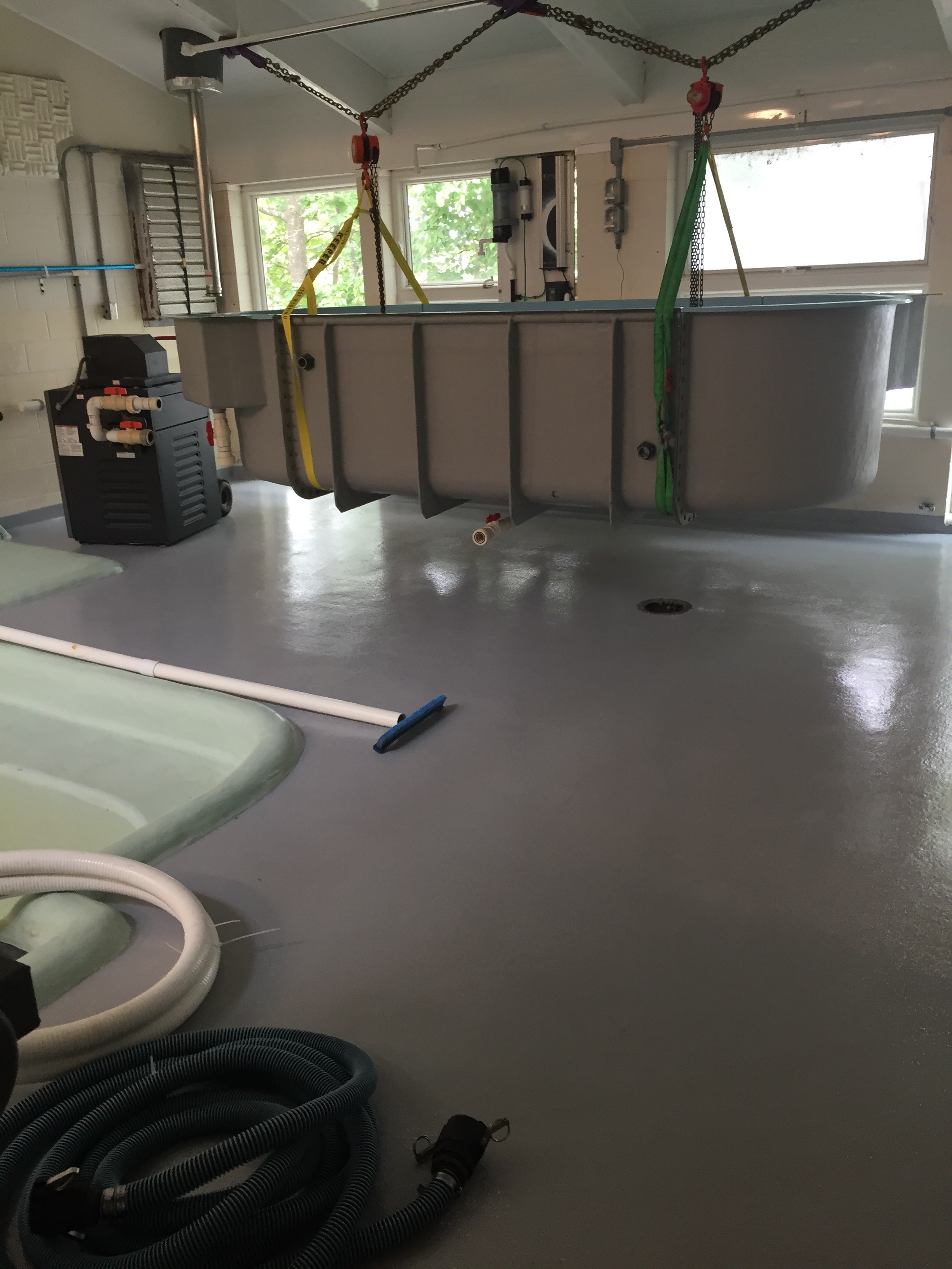 New epoxy flooring