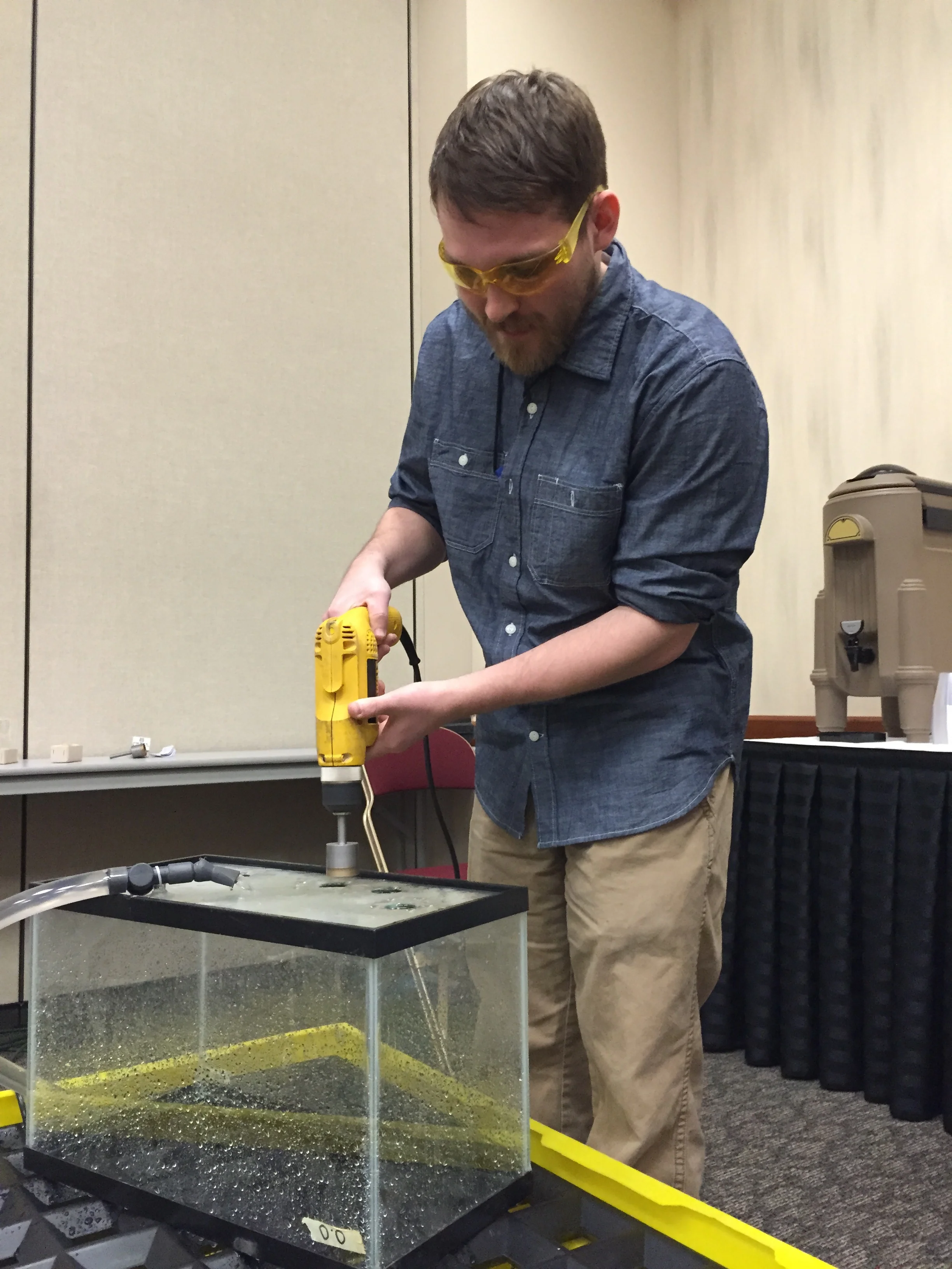 Drilling holes in glass