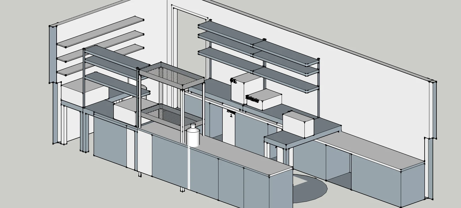  Every piece of instrumentation and equipment was measured, drawn, and placed to ensure all contents would fit.&nbsp; 