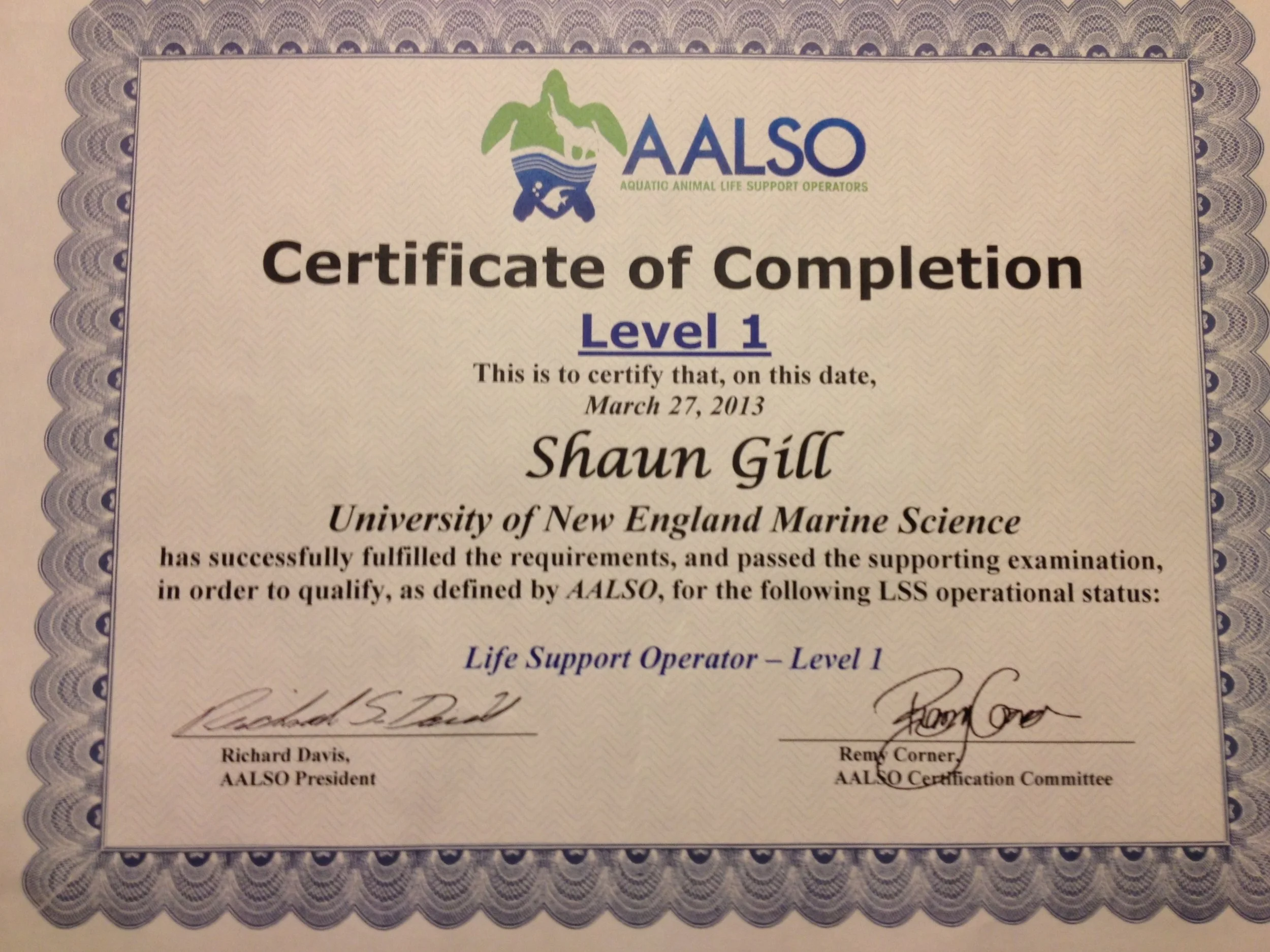 Industry Recognized Certification