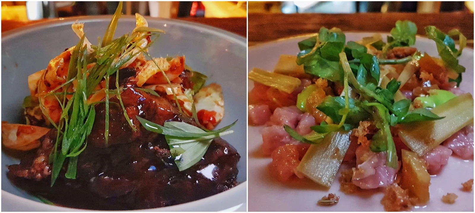 Beef check and veal tartare
