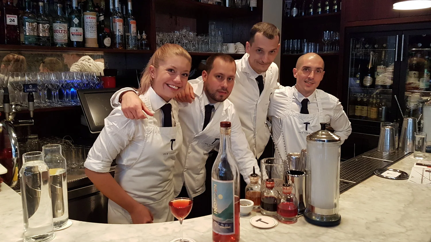 The elegant baristas at Termini just before winning 9th place at W50BB