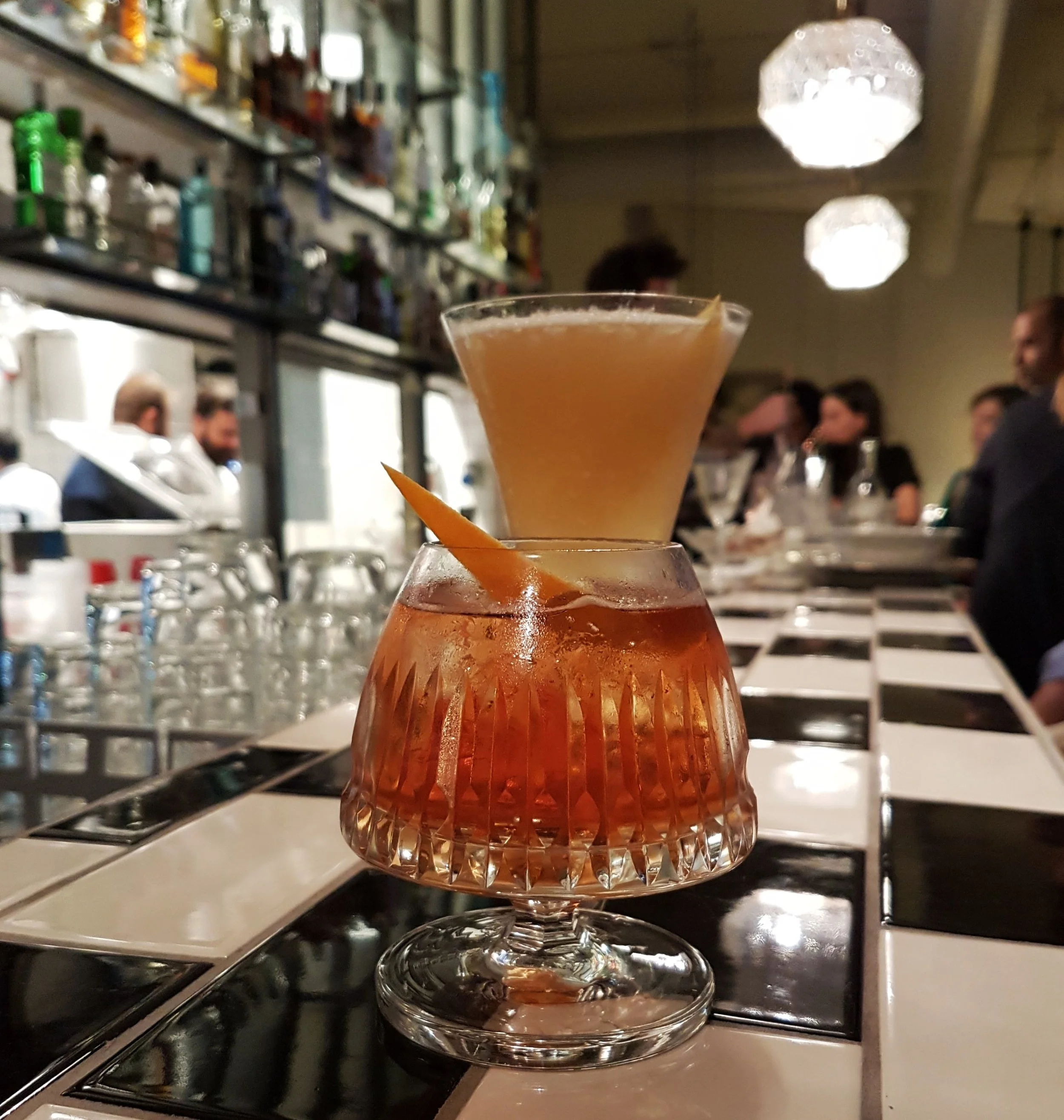 Old Fashioned and Whiskey Sour at Dabass