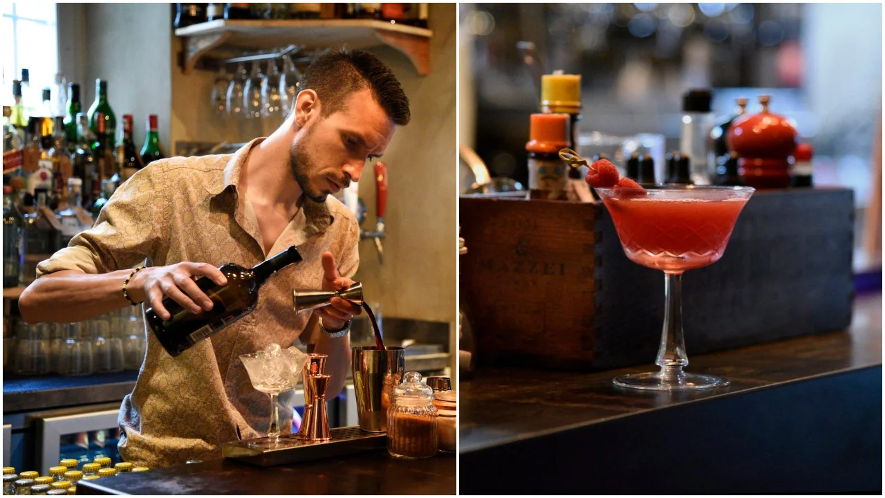 Ale Leuci makes a sumptuous whiskey cocktail; She Sparks (photos Toney Teddy Fernandez)