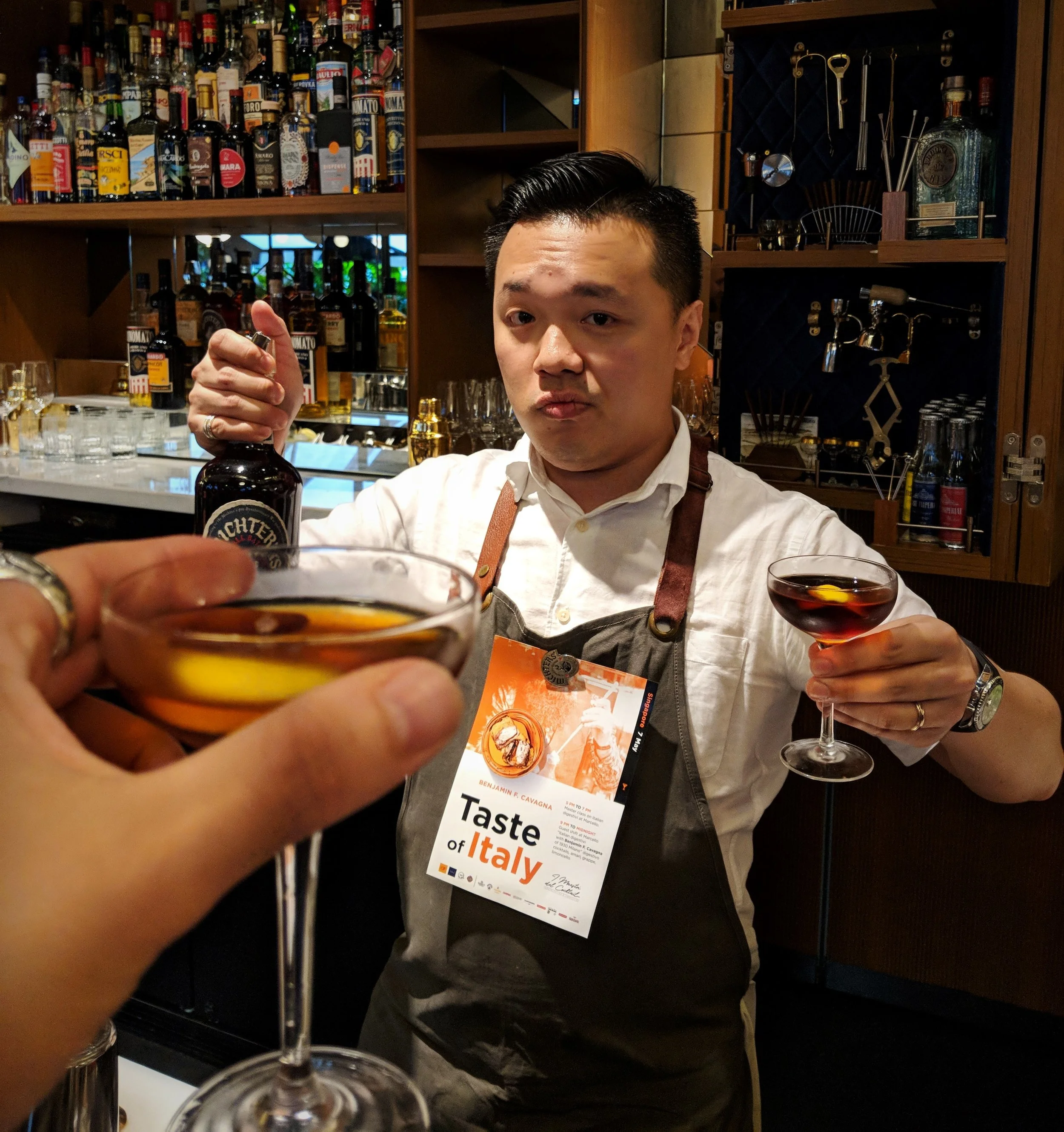 John Ng promoting our Taste of Italy event at Marcello