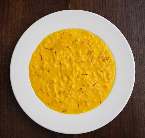 Risotto alla Milanese at Masuelli . Photo Vanity Fair .