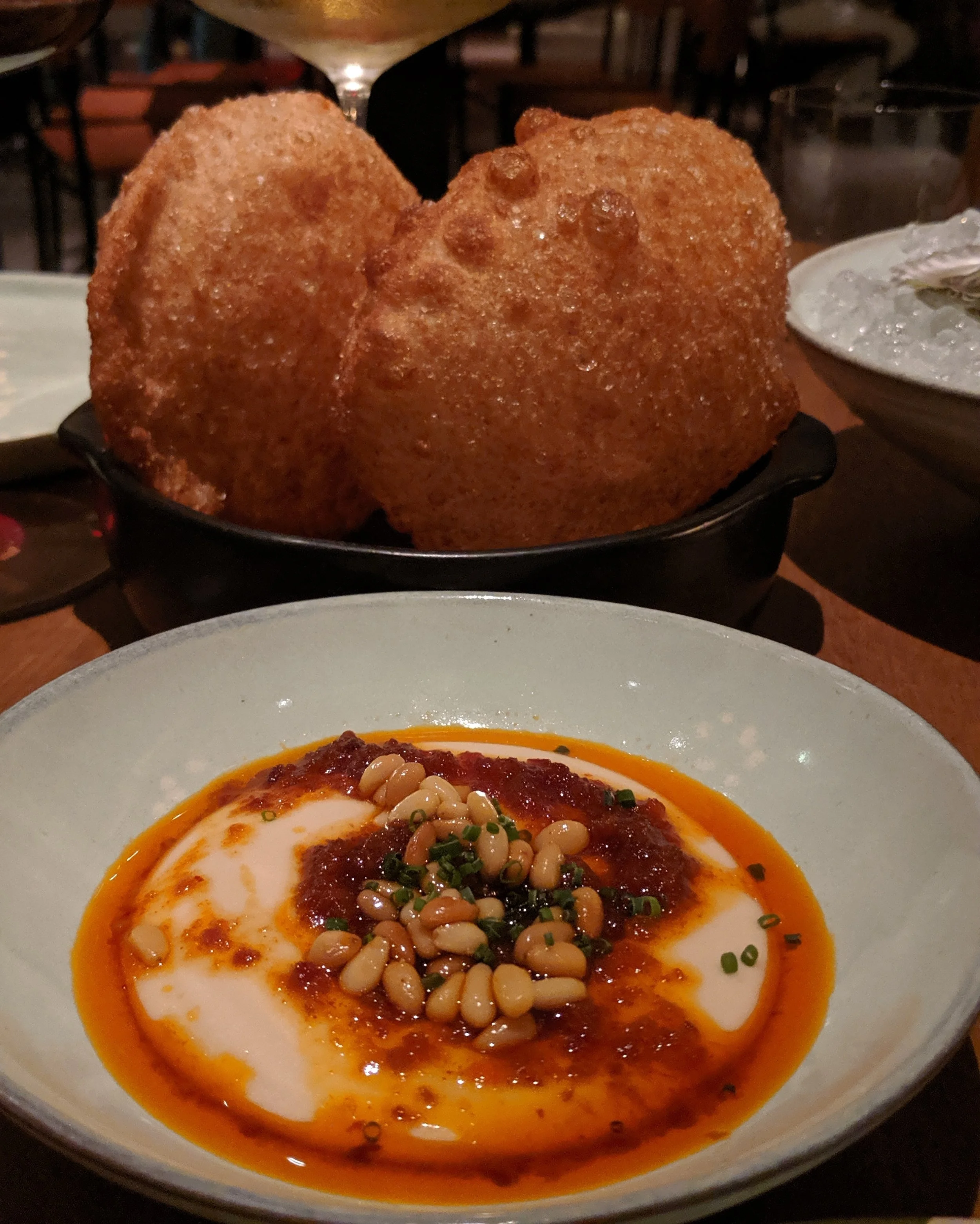 white bean hummus and 'nduja