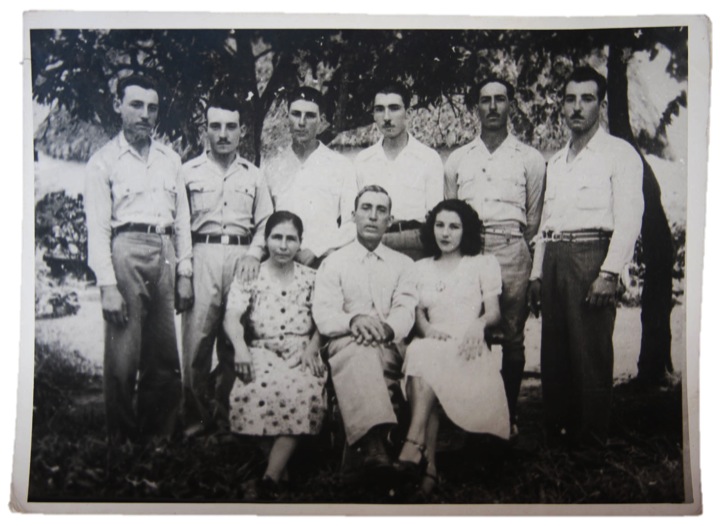 Ángel García & family circa 1950