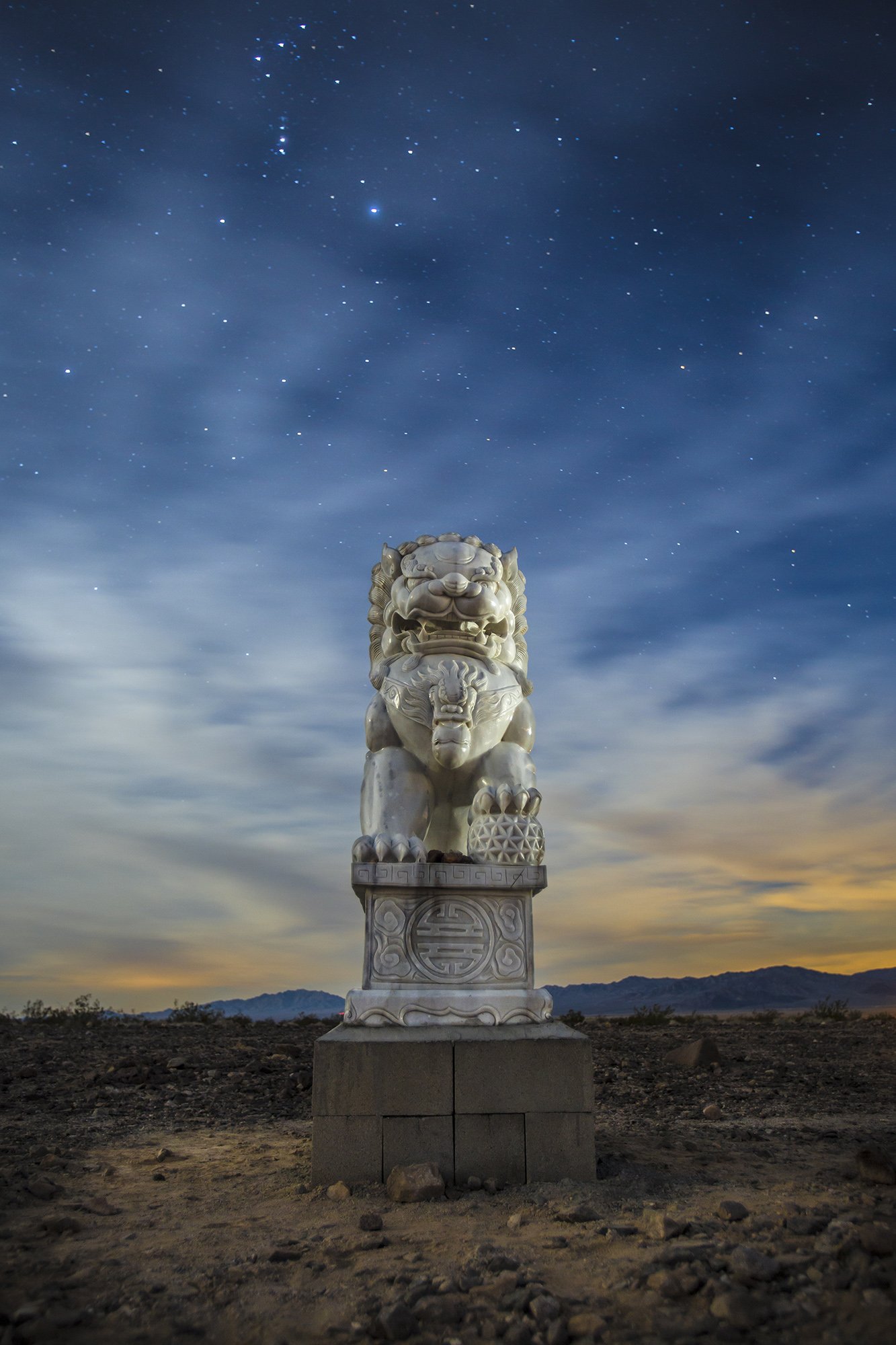  Mojave Lion #1. 7.33 pm. February 15, 2014 