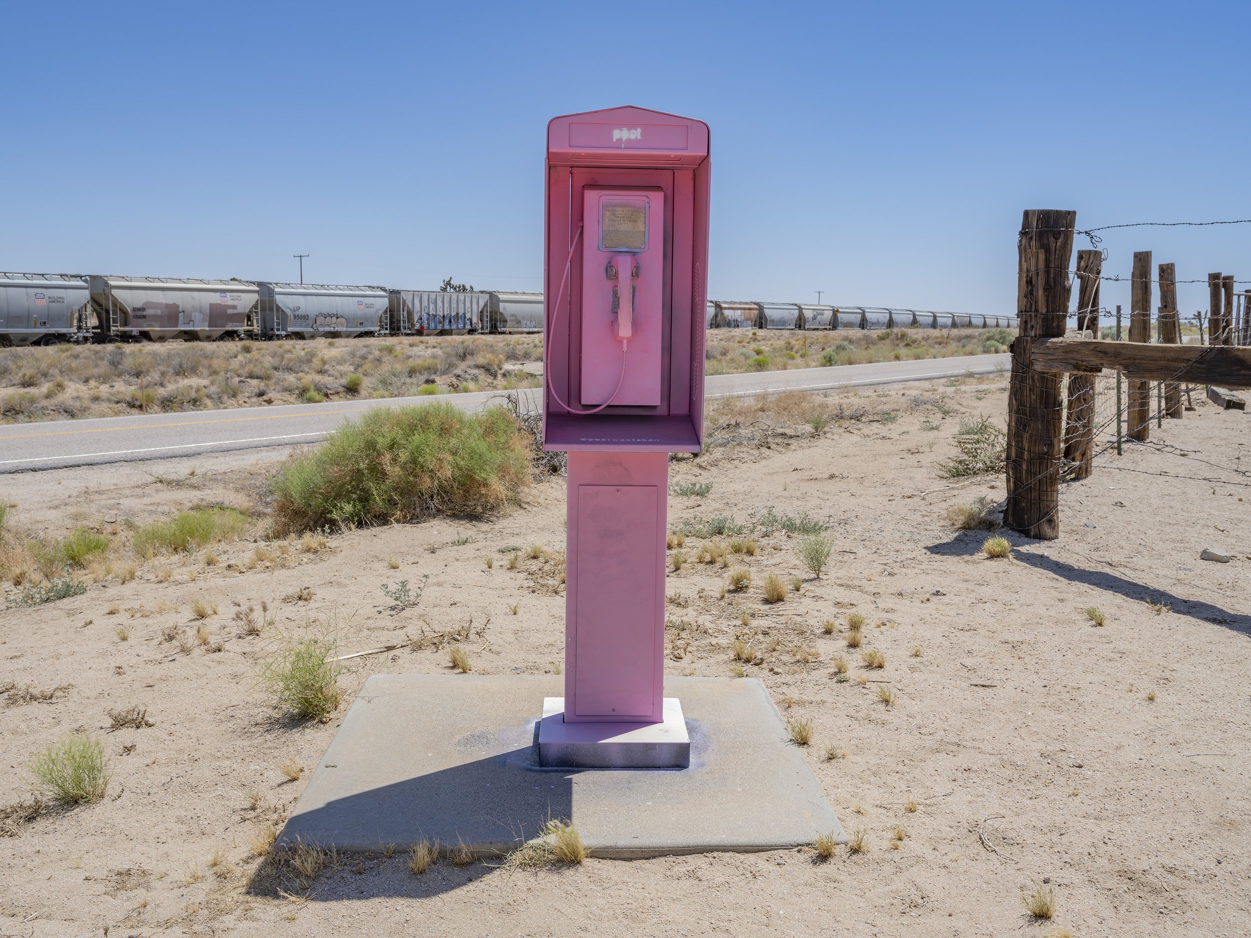  Pink Phone. Cima, California. June 12, 2022 