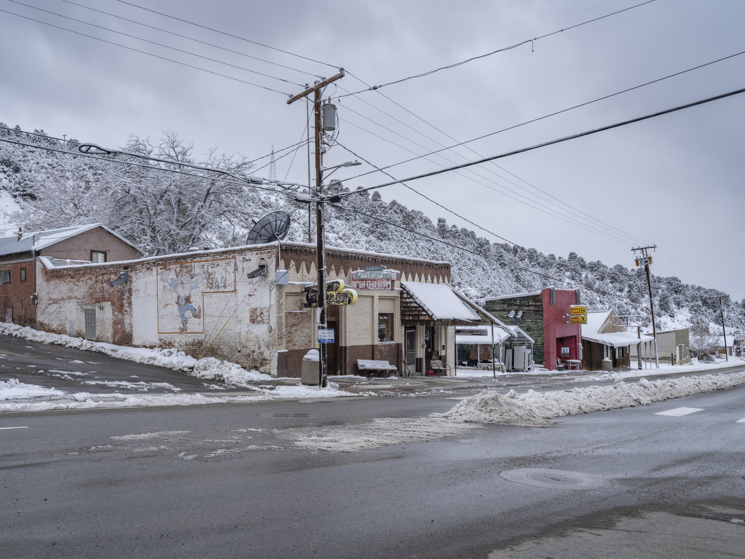   US Highway 50-Main Street. Austin, Nevada. November 9, 2022  