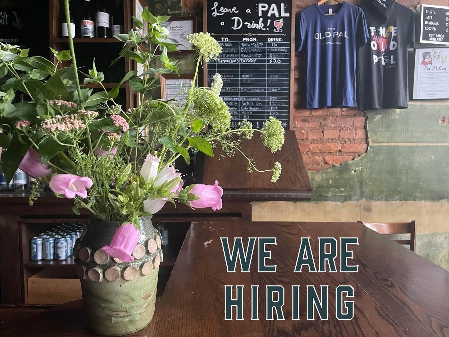 We are hiring bartenders! Some cocktail experience preferred, positive attitude required, seeking 2-3 shifts per week on a set schedule. Inquire via DM or email at theoldpalathens@gmail.com &mdash; we&rsquo;d love to have you join the team!