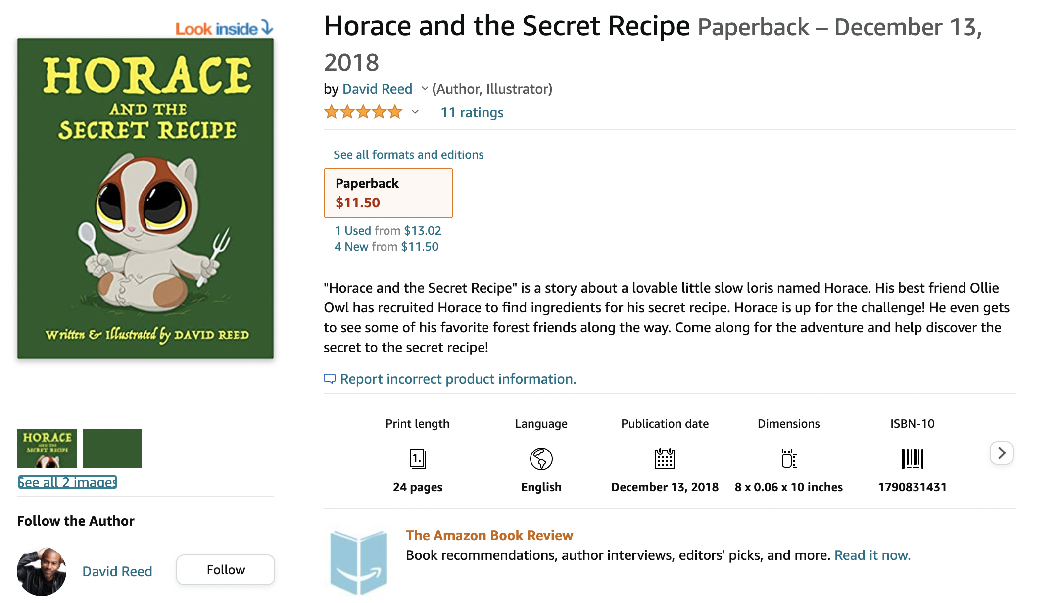 Horace &amp; the Secret Recipe