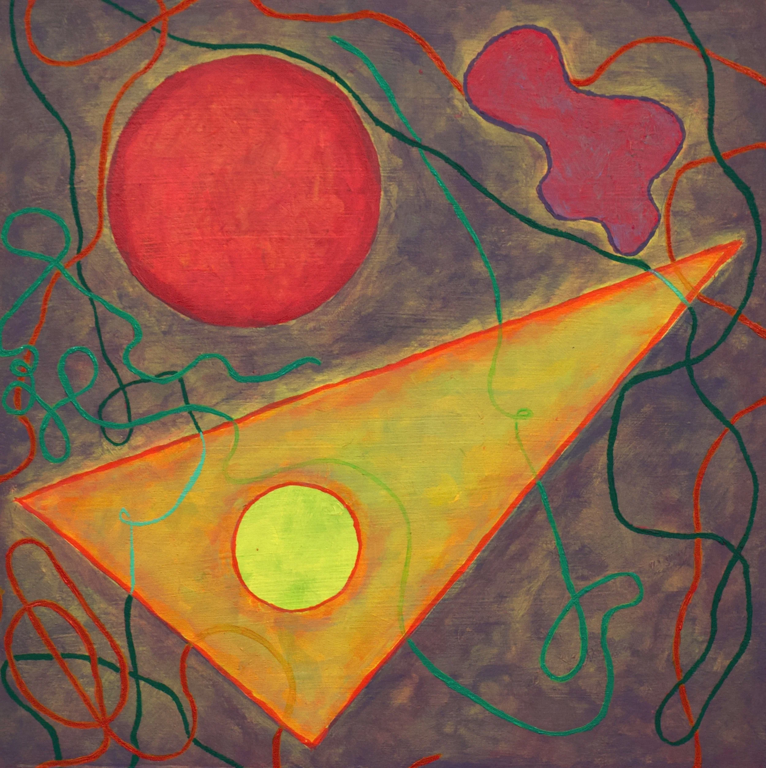 Draftsmen's Dream 12x12 Acrylic on Wood Panel