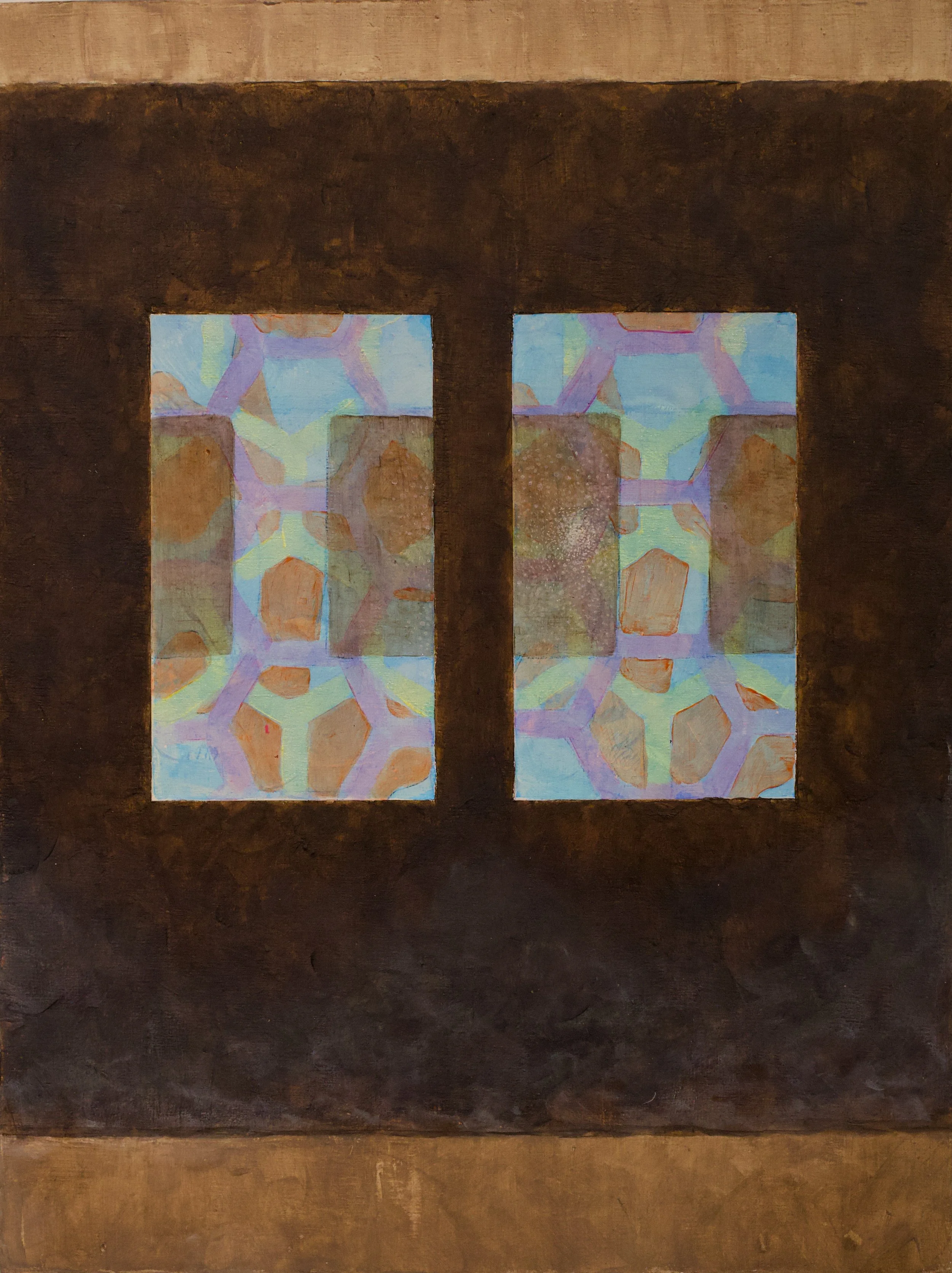 Apartment View 7am 16"x12" Acrylic on Wood Panel