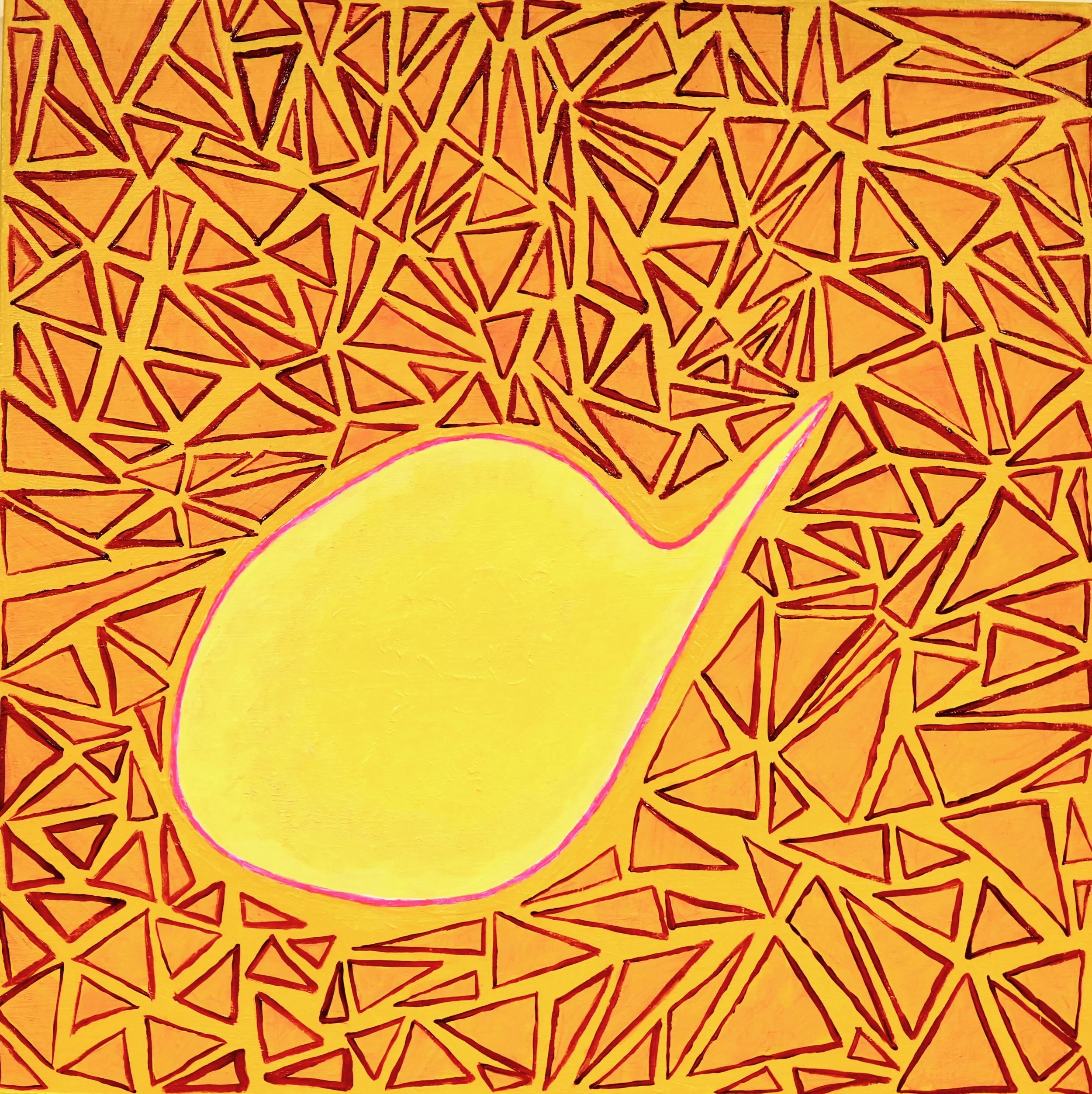 "Unsaid" 12"x12" Acrylic on Wood Panel