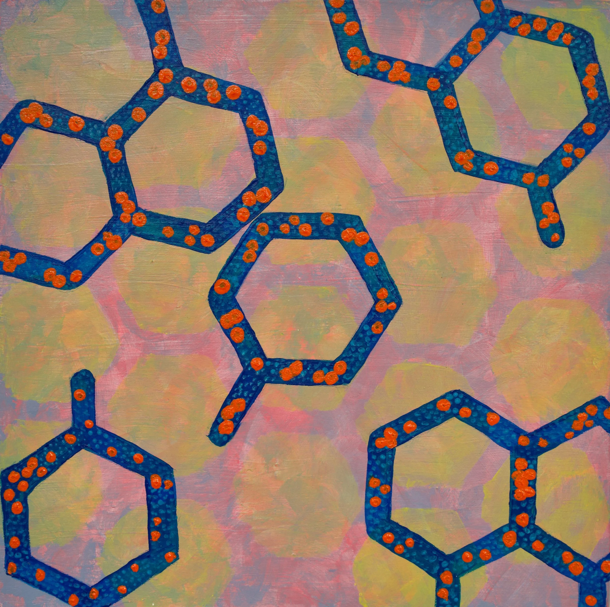 Intimate View 8"x8" Acrylic on Wood Panel