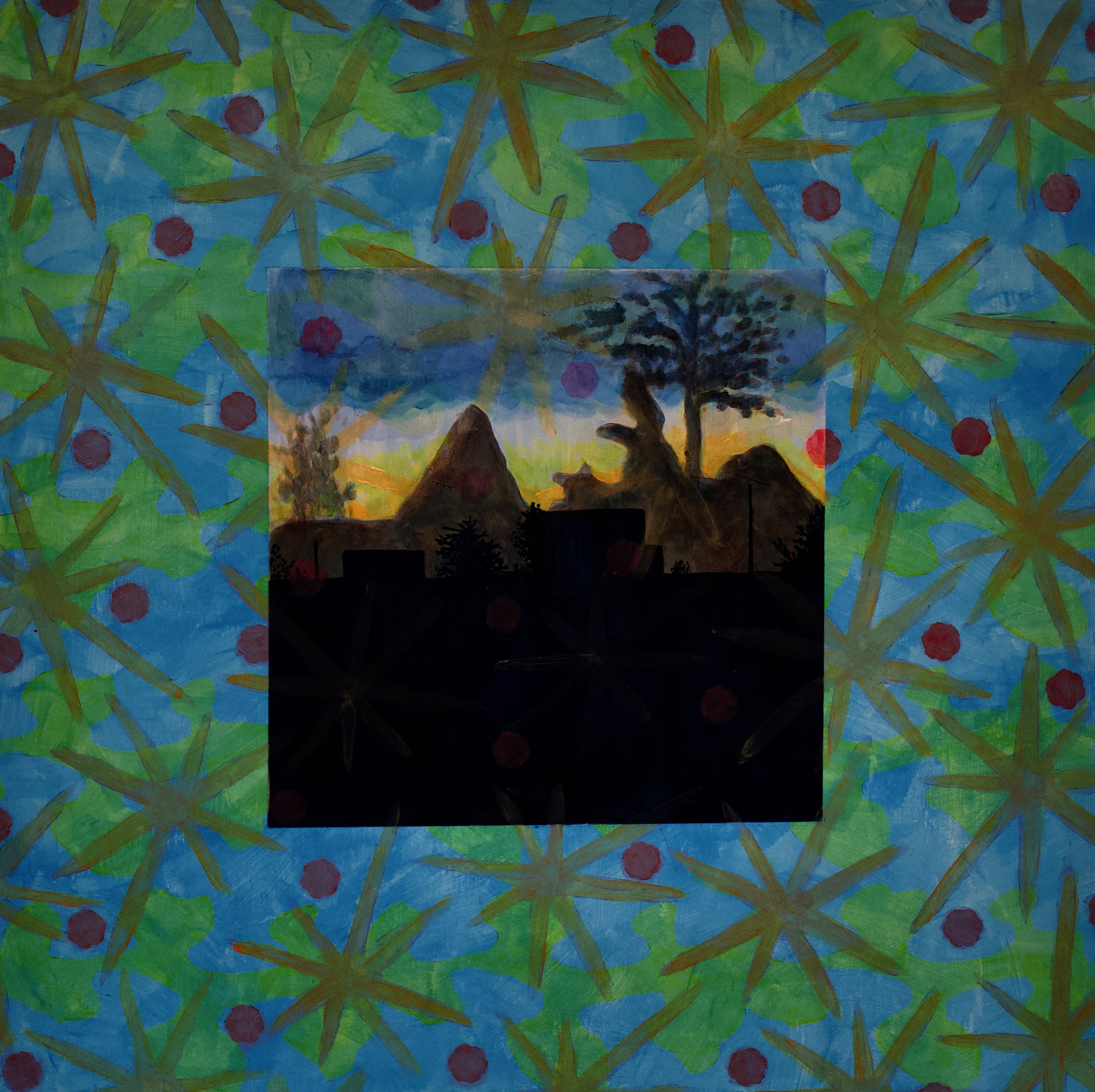 Reflections on Reflection 24"x24"  Acrylic on Wood Panel