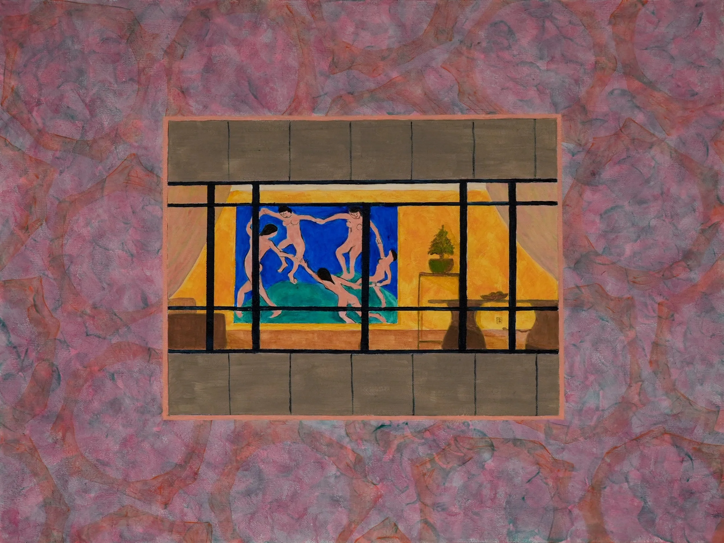 Matisse Across the Street 18"x24" Acrylic on Canvass