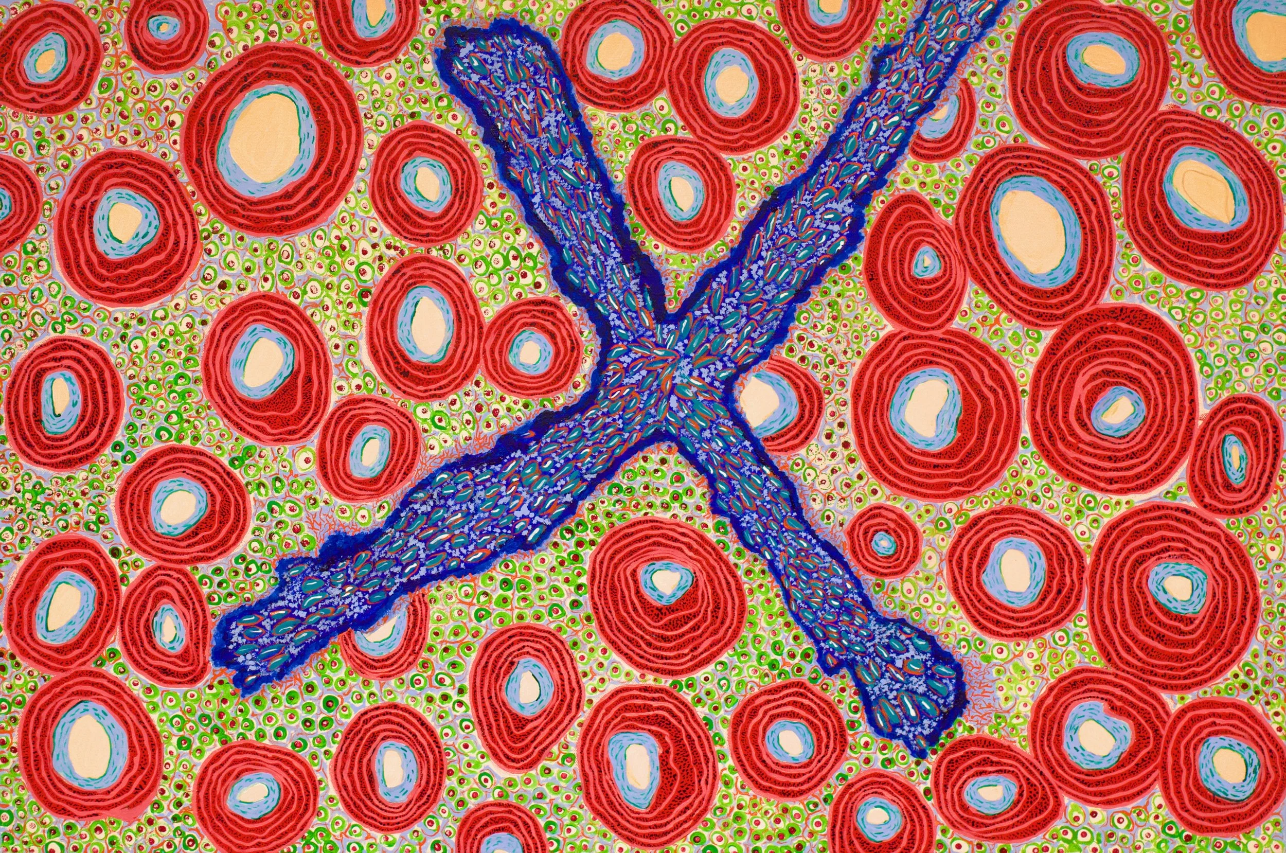 Marks the Spot 24"x30" Acrylic on Canvas