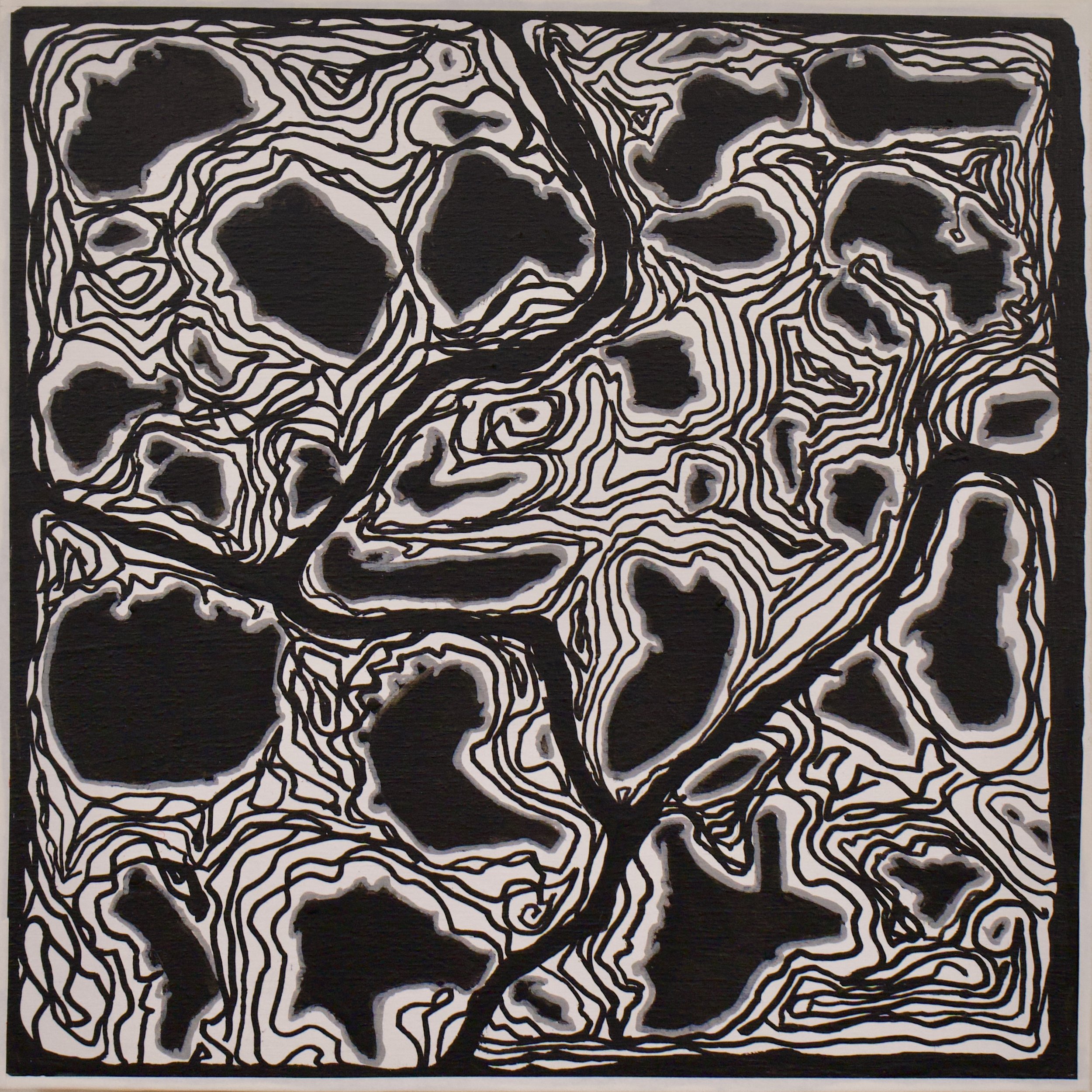 Islands 8"x8" Acrylic on Wood Panel