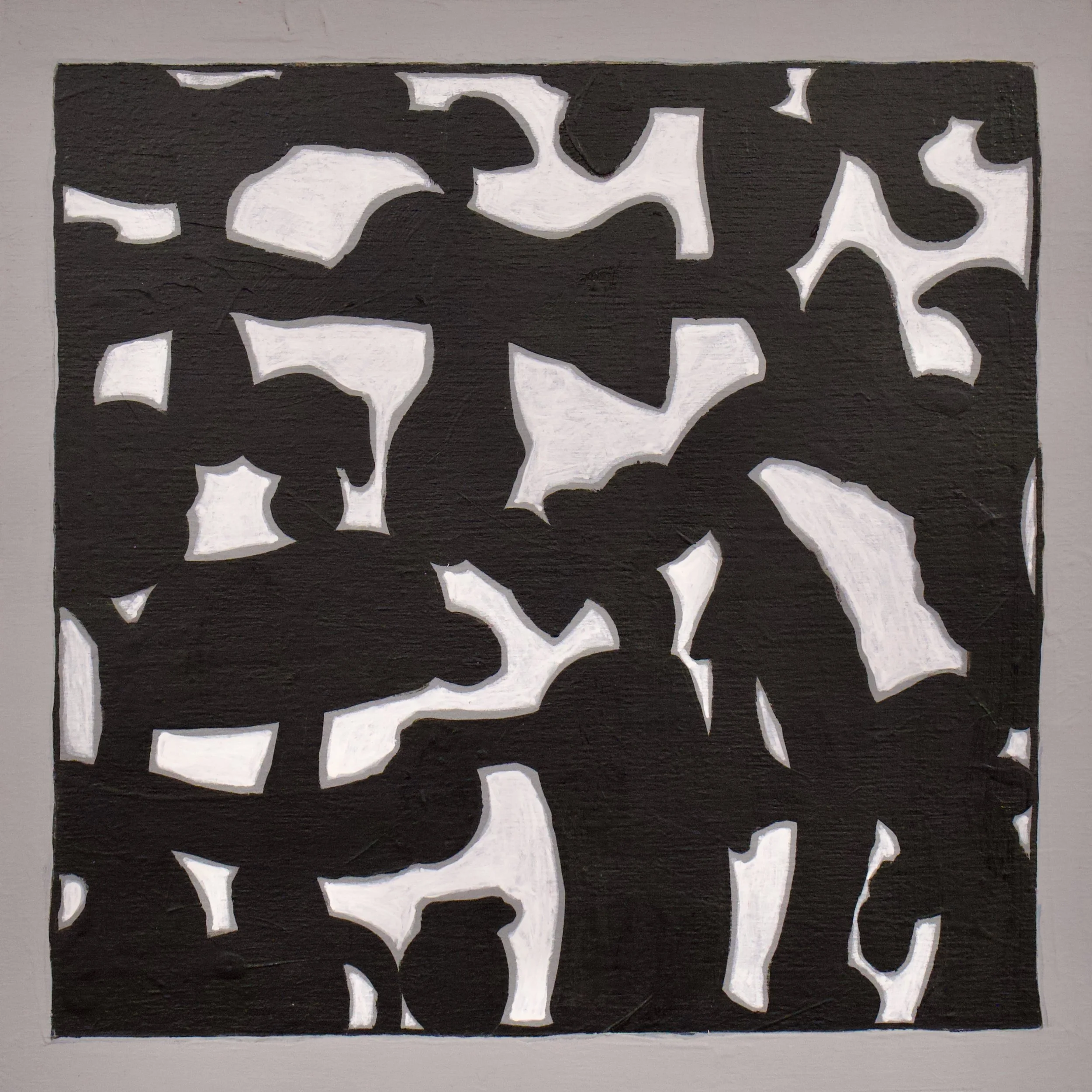 Impossible Puzzle 8"x8" Acrylic on Wood Panel