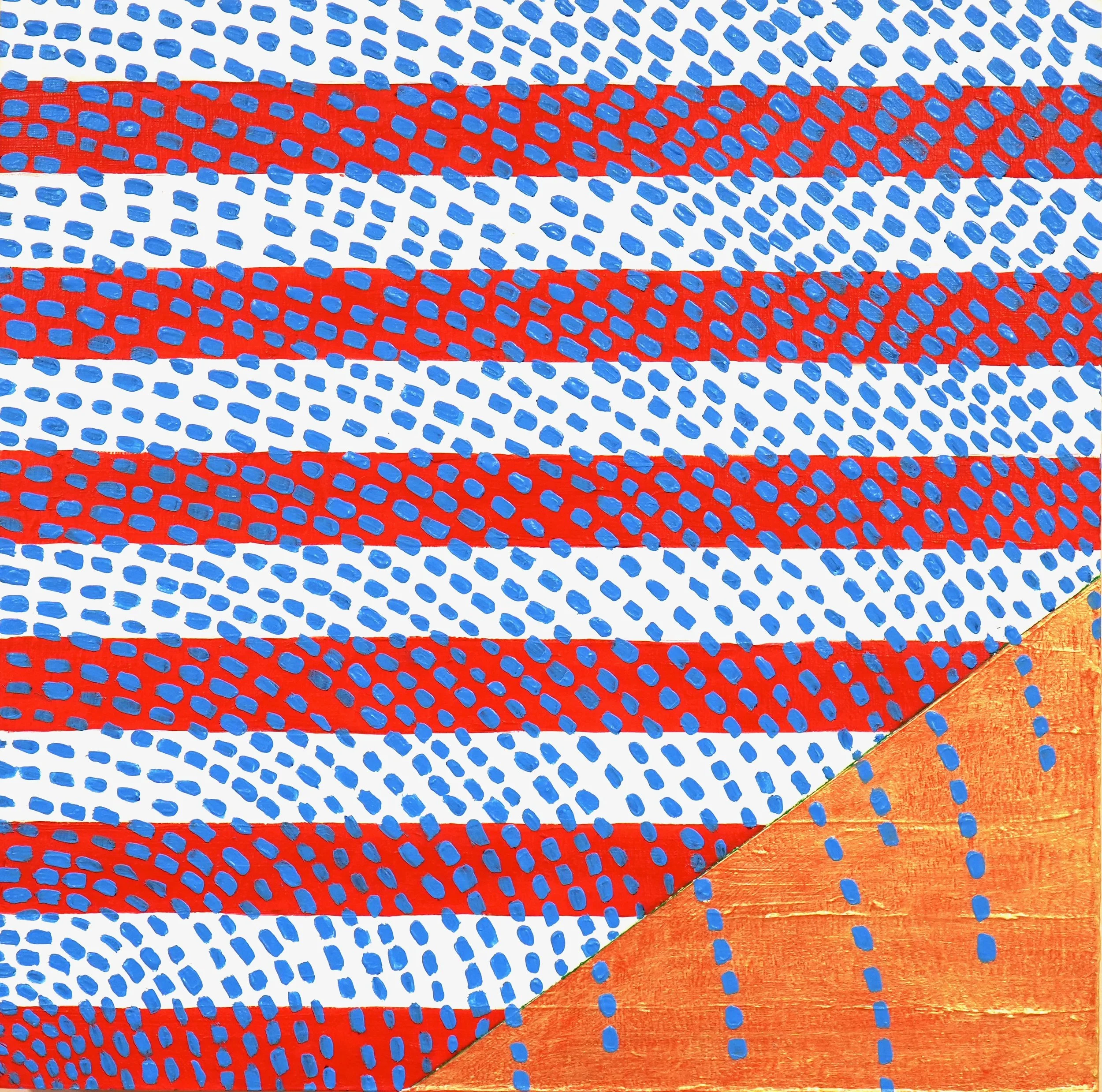 "The March"  12"x12" Acrylic on Wood Panel