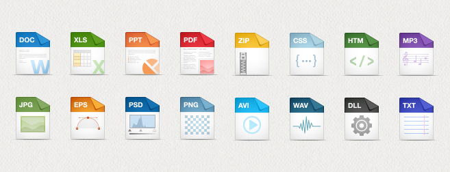 File Type Icon Set