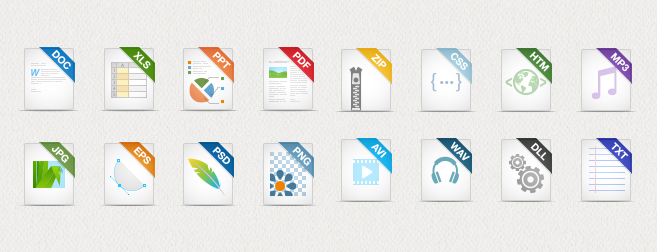 File Type Icon Set