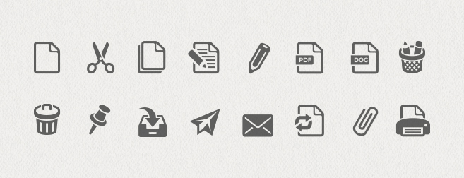 Office & Documents Icon Set