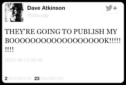 Dave's social media presence was the charming icing on his delicious manuscript cake. 