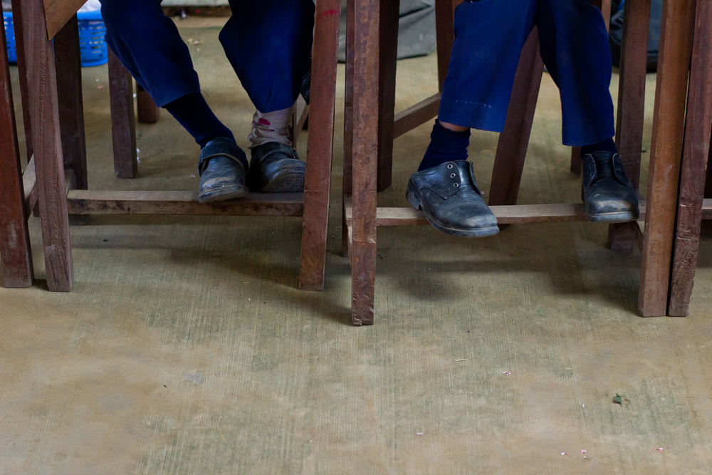  Feet of She's the First Scholar Tika G., right, in Nepal, March 2015. (photo by Kate Lord) 