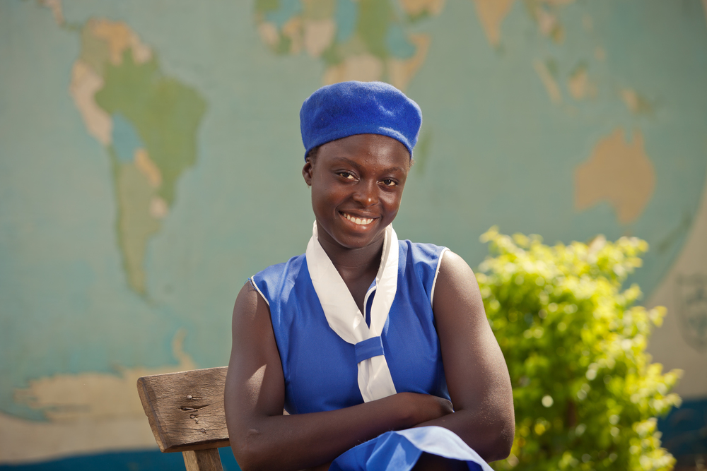  She's the First Scholar Abibatu, 17, helps her family farm everyday after school. Her favorite subject is math and she wants to work in the judiciary when she finishes school. 