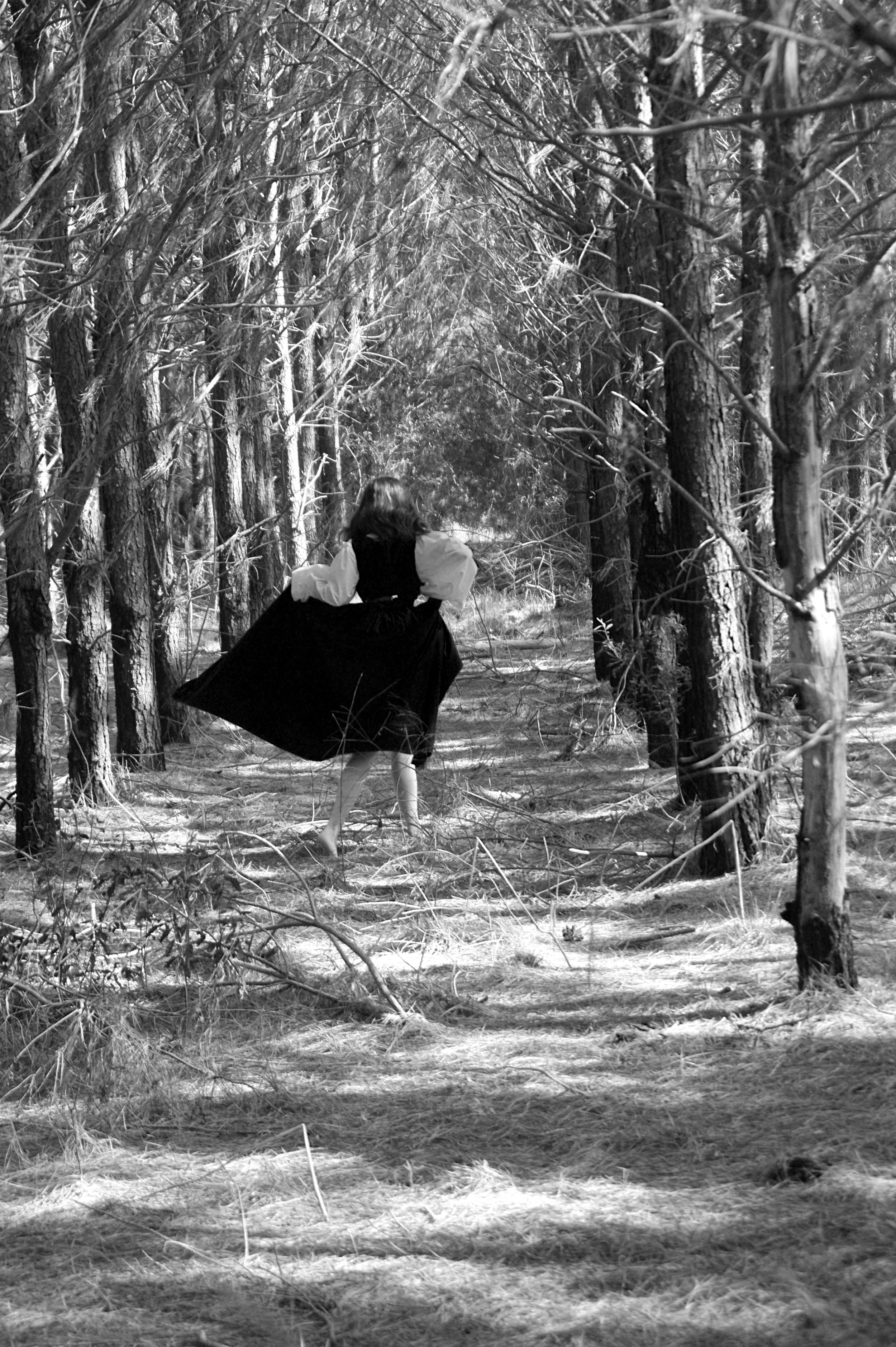 bwmaiden in the woods.jpg